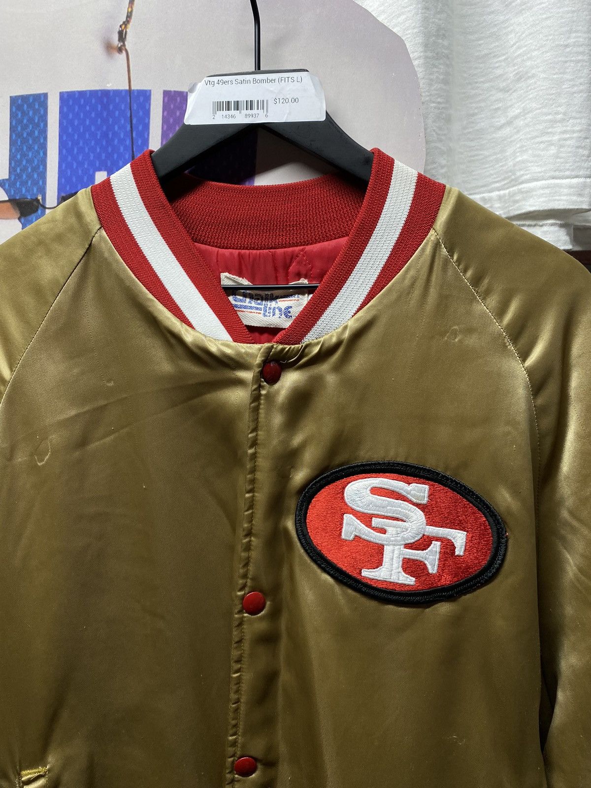 NFL 90’s Vintage San Francisco 49ers Gold Satin Jacket Large Size US L / EU 52-54 / 3 - 2 Thumbnail