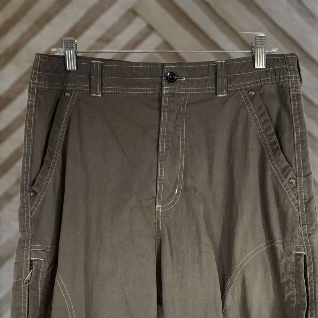 Olive Killik Mens Cargo Shorts Olive Green Size 32 Outdoor Casual Zip Pockets Size US 32 / EU 48 - 1 Thumbnail