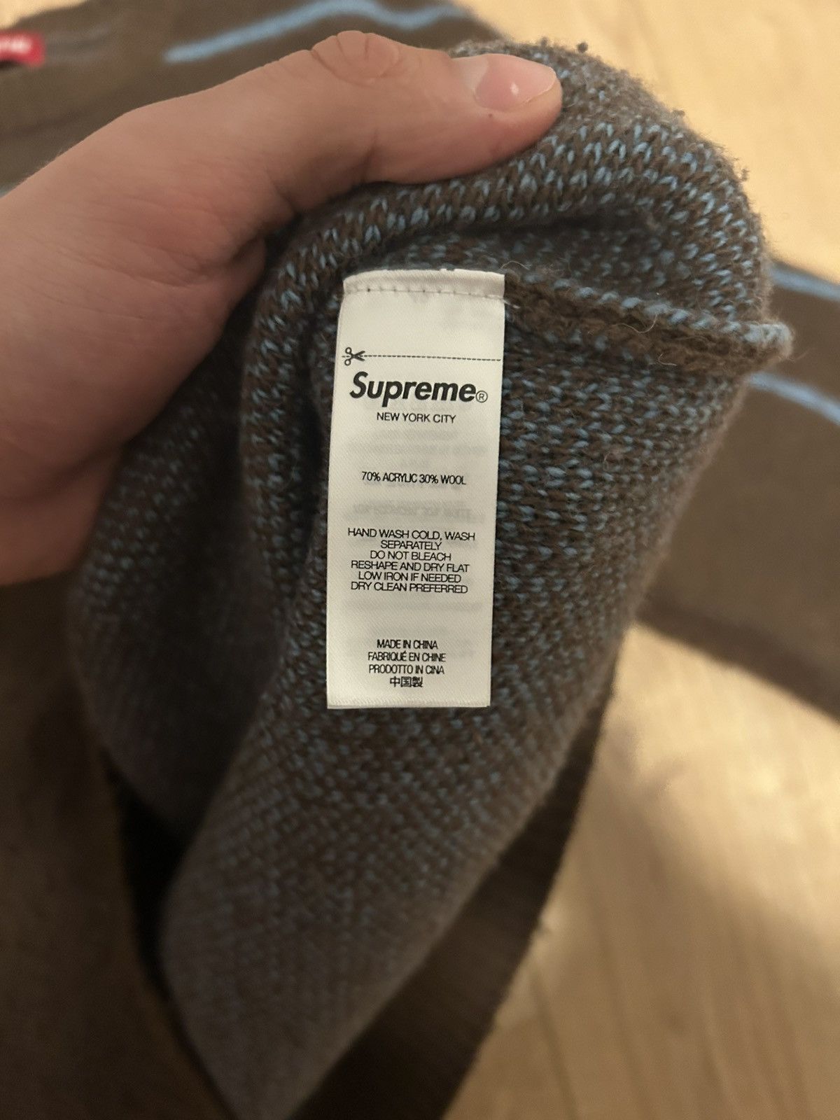 Supreme Brown supreme sweater Size US L / EU 52-54 / 3 - 3 Thumbnail