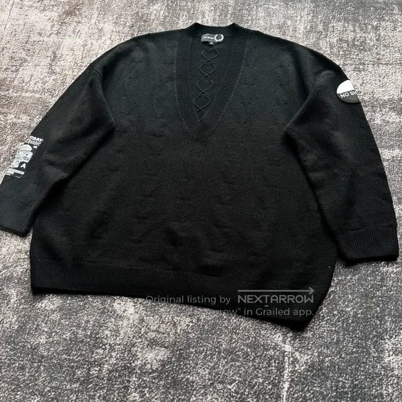 Raf Simons Raf simons Co-branded V-neck woollen sweater Size US M / EU 48-50 / 2 - 3 Thumbnail