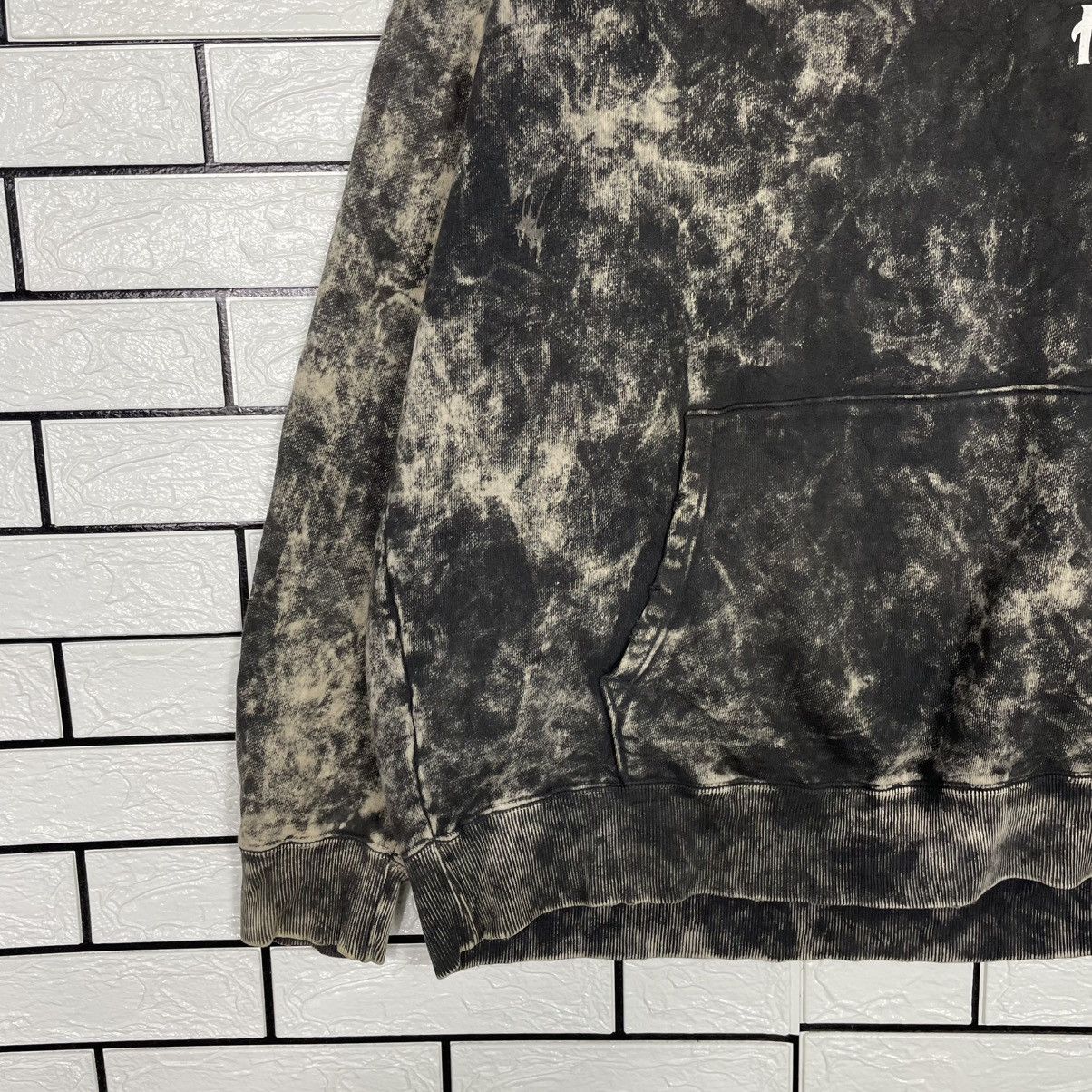 Japanese Brand Captain Helm Black Acid Wash Hoodie Size US XL / EU 56 / 4 - 3 Thumbnail