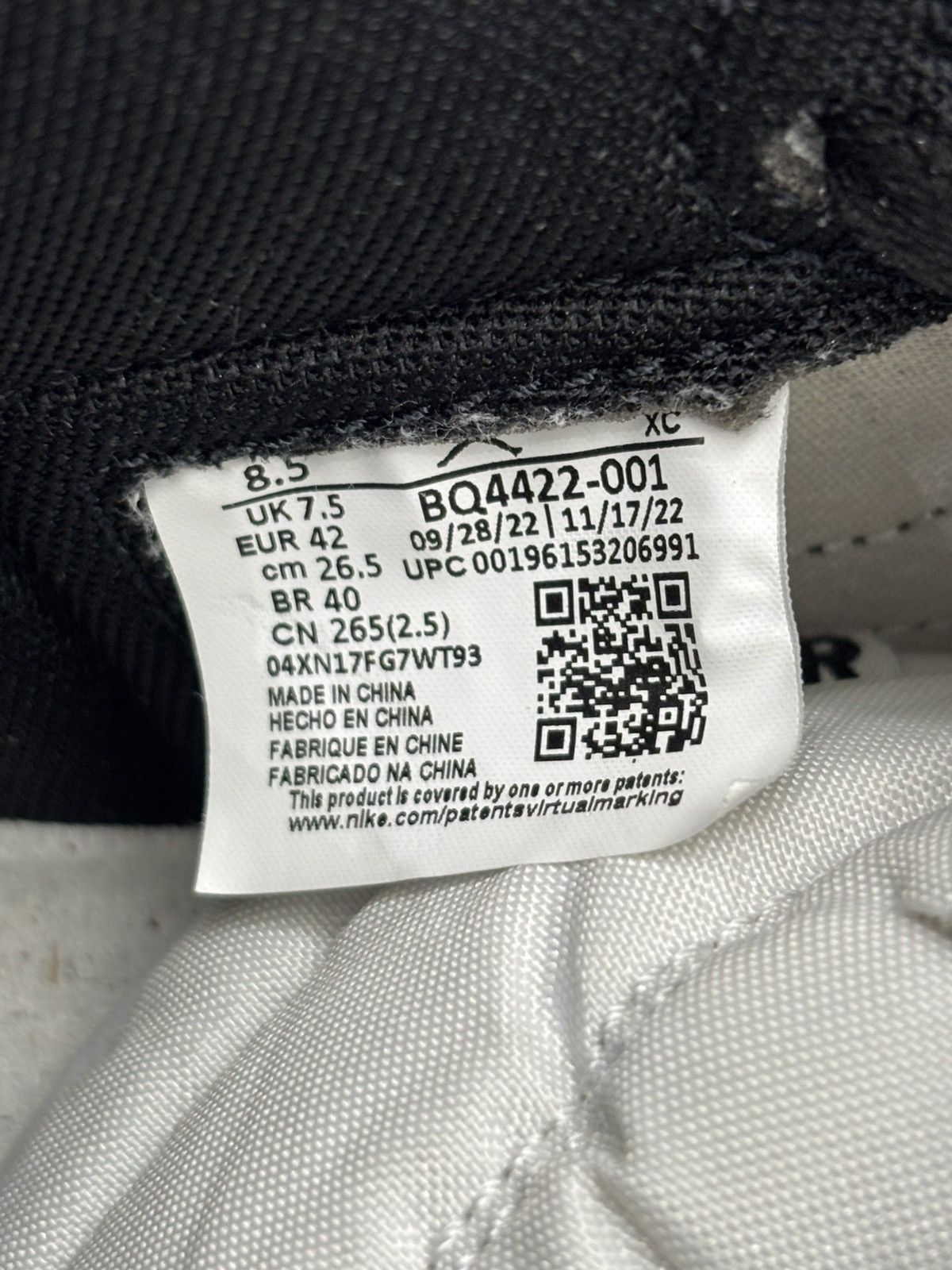 Jordan Brand Jordan 1 Retro High ‘85 Black White (2023) Sz. 8.5 Size US 8.5 / EU 41-42 - 9 Thumbnail