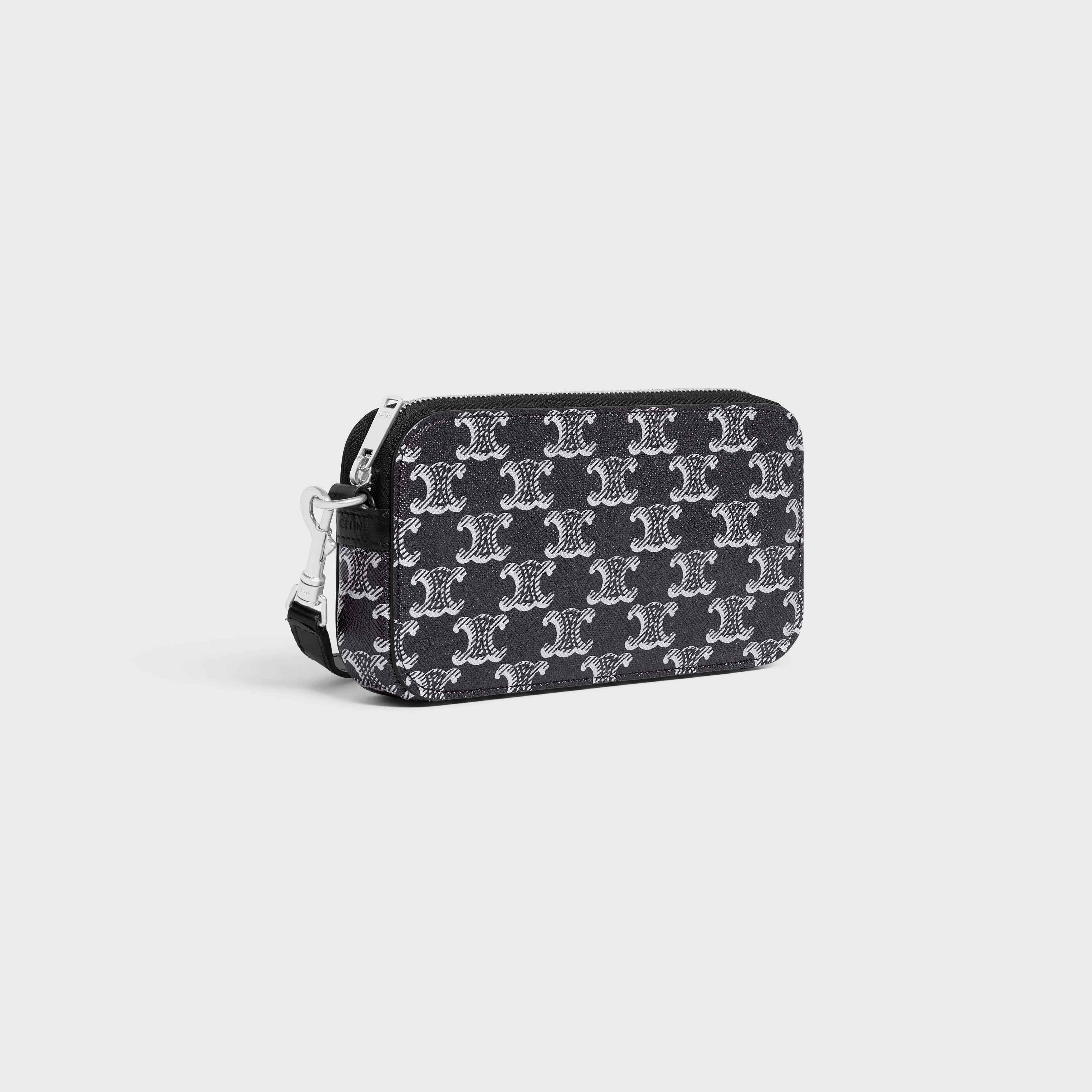 Celine o1w1db11124 Size: OS / Triomphe Horizontal Pouch in Black Size ONE SIZE - 1 Thumbnail