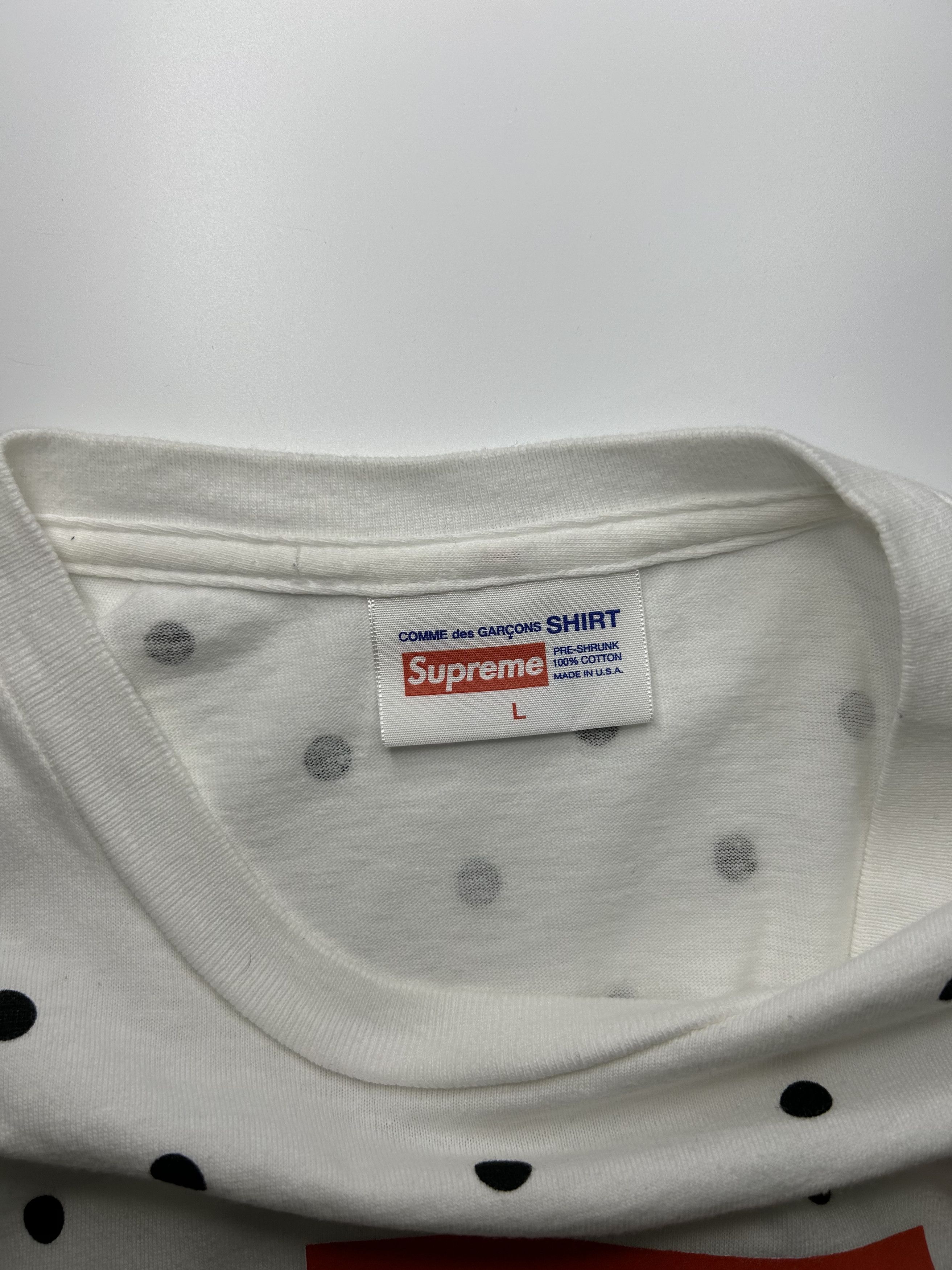Comme des Garcons SHIRT × Supreme Supreme x CdG Box Logo Polka Dot 2012 Tee Size US L / EU 52-54 / 3 - 5 Thumbnail