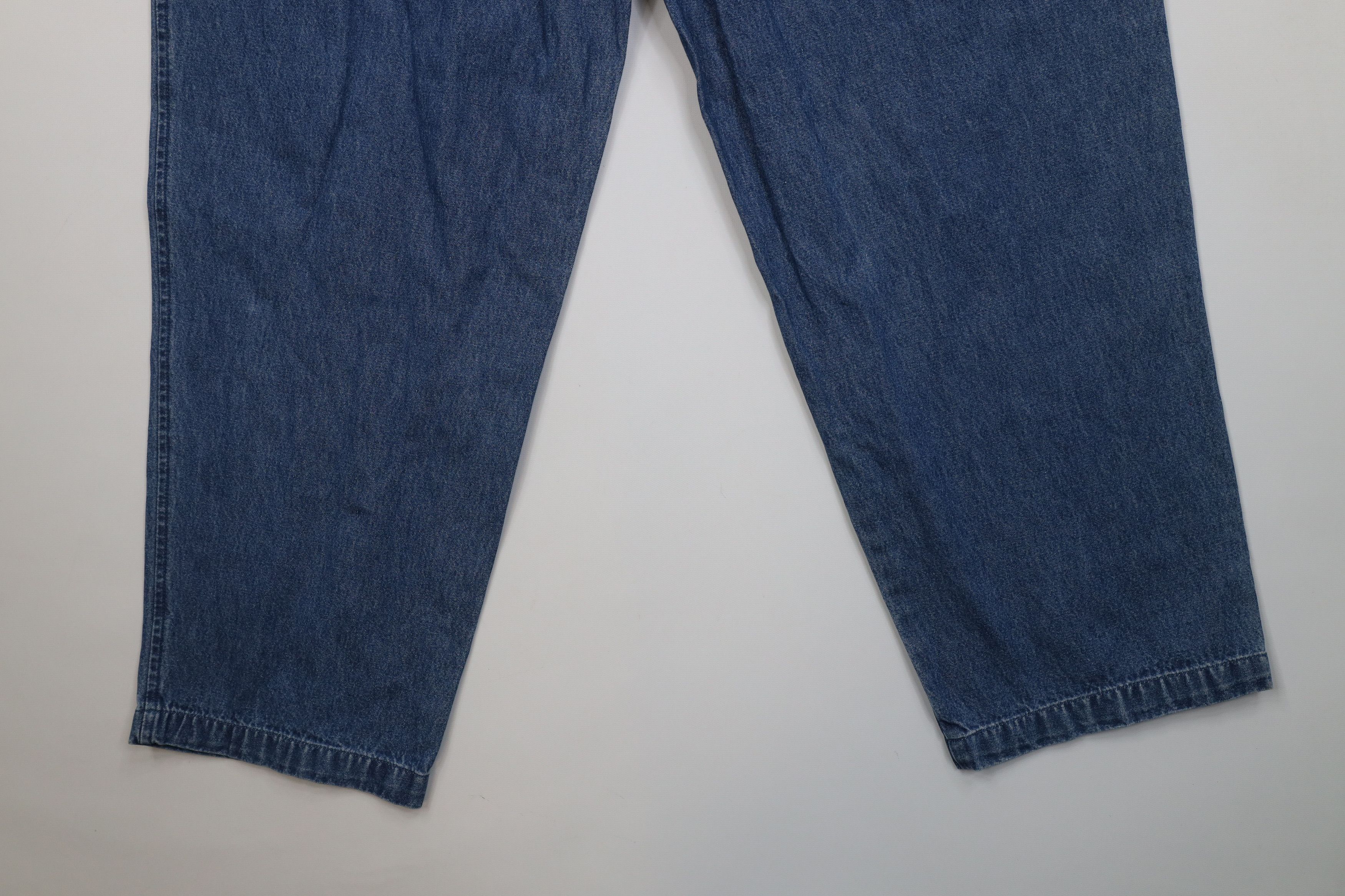 Vintage Vintage 90s Streetwear Relaxed Fit Denim Jeans Blue Cotton Size 40" / US 18 - 11 Thumbnail
