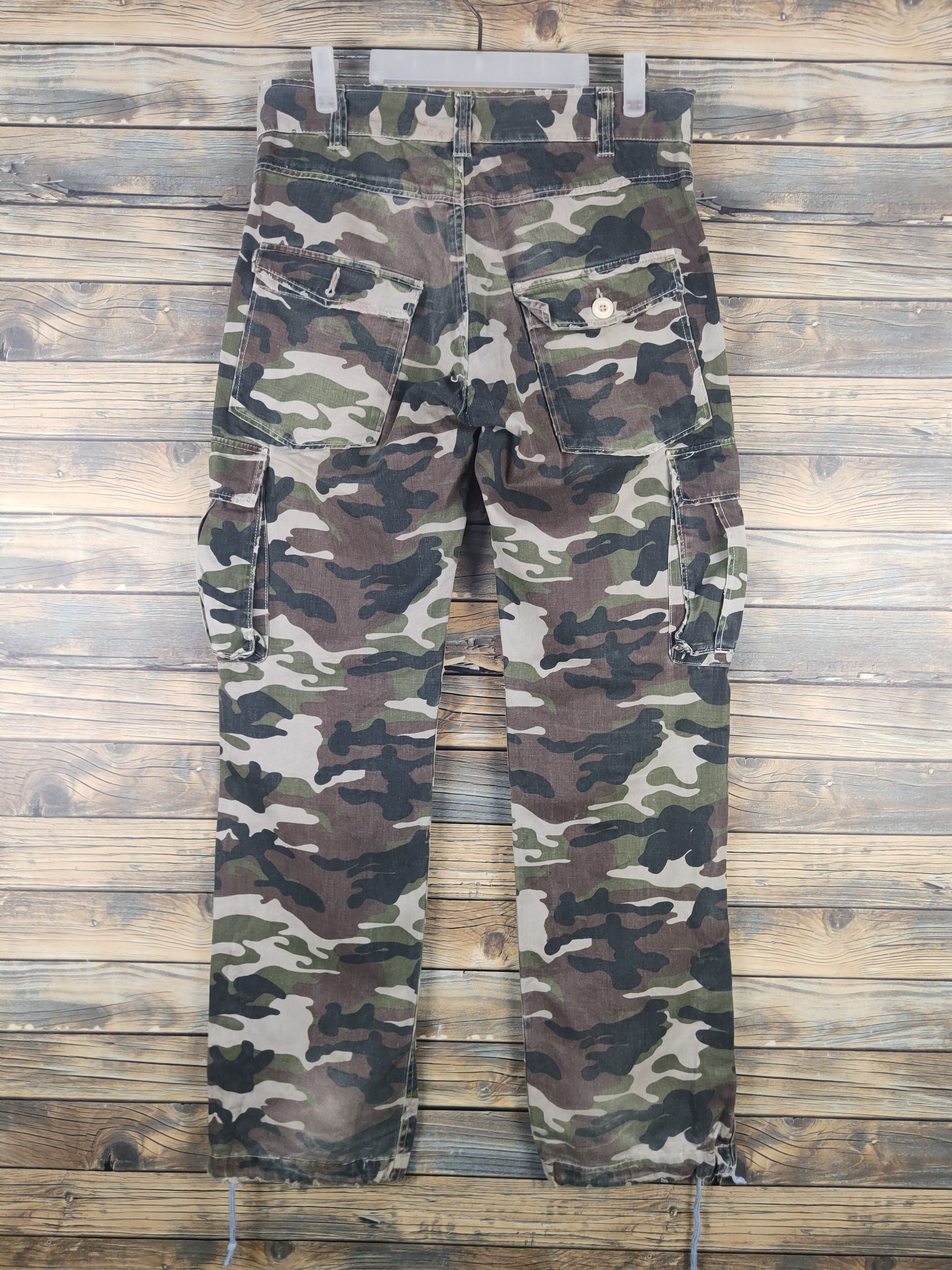 Japanese Brand DL Over Whelm Camouflage Multipocket Cargo Pants #46-002 Size US 32 / EU 48 - 7 Thumbnail