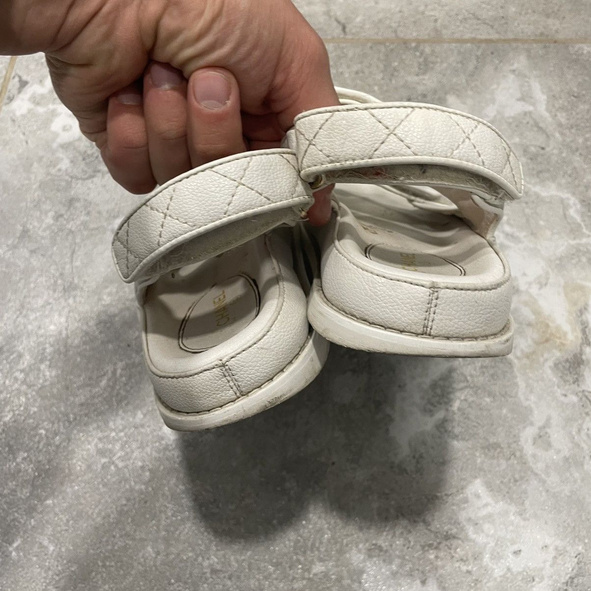 Vintage Chanel Dad Sandals slip on shoes old luxury flats mules Size US 10 / IT 40 - 9 Thumbnail