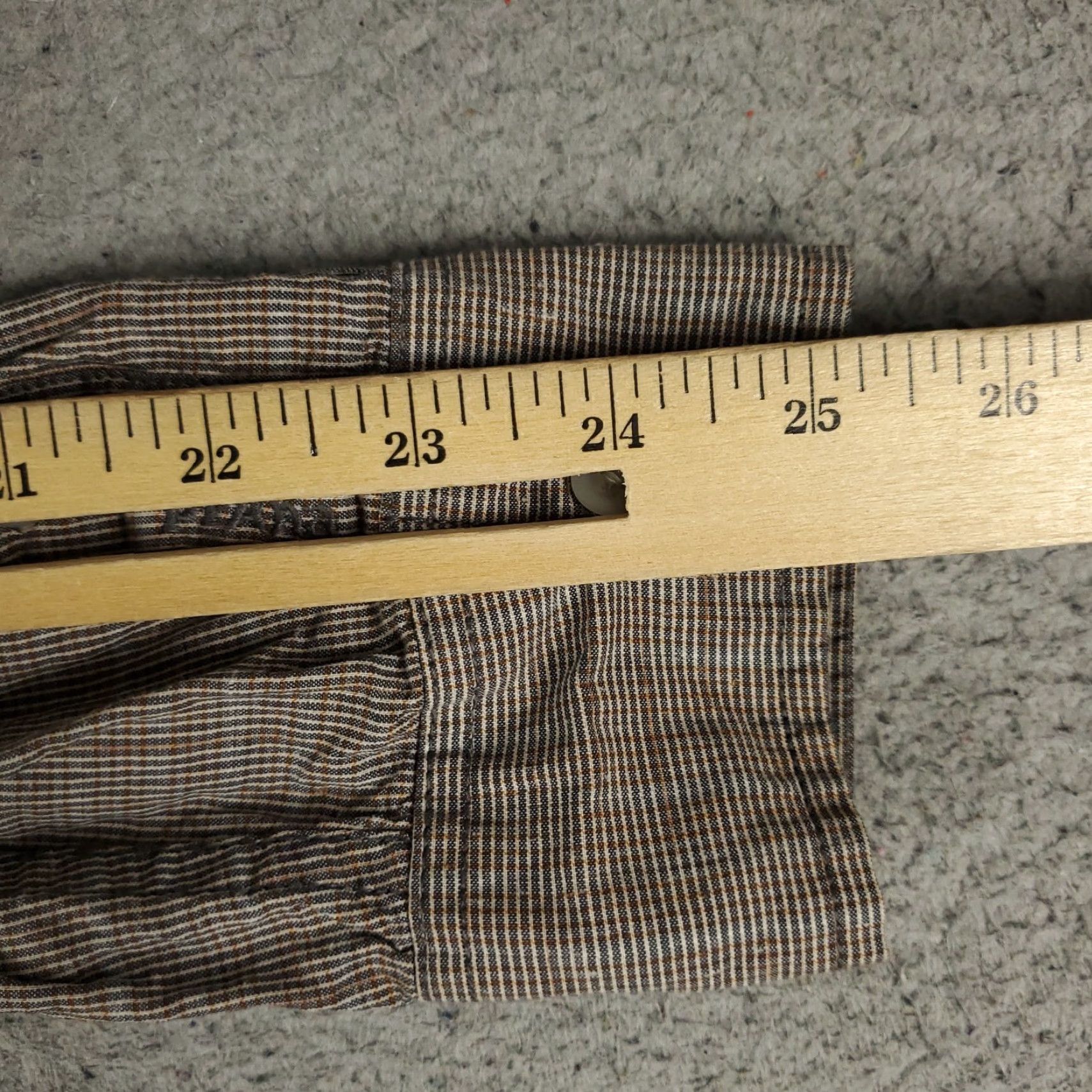 Prana prAna Shirt Mens Medium Brown Plaid Button-Up Long Sleeve Size US M / EU 48-50 / 2 - 6 Thumbnail