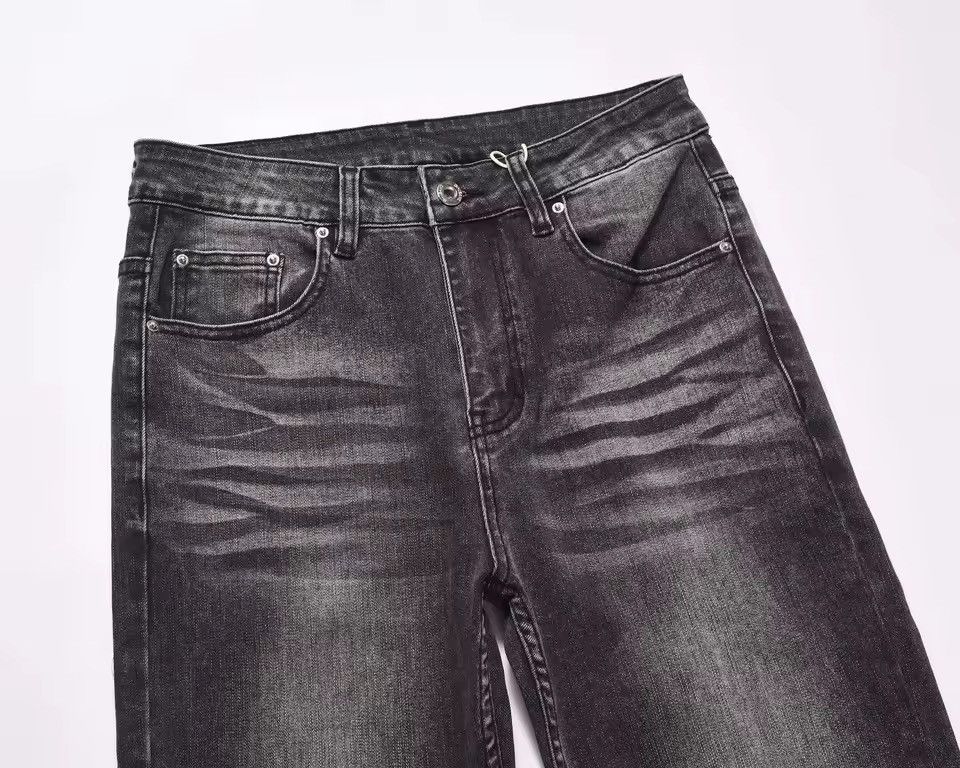 Jean Washed Black Retro Bootcut Flared Slim Fit Jeans Size US 32 / EU 48 - 5 Thumbnail