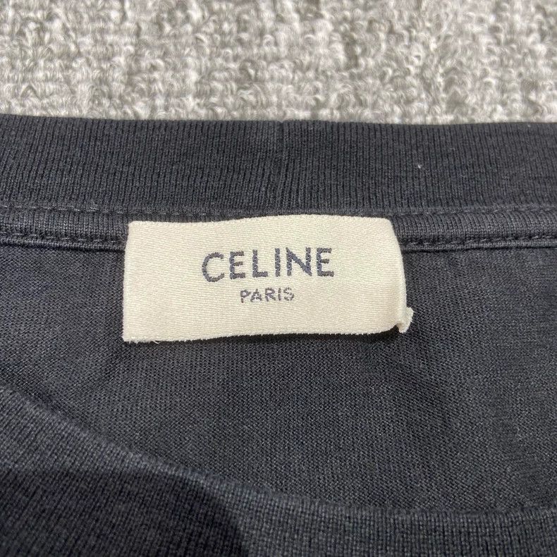 Celine Celine Black Short Sleeve Logo Tshirt Size US S / EU 44-46 / 1 - 4 Thumbnail