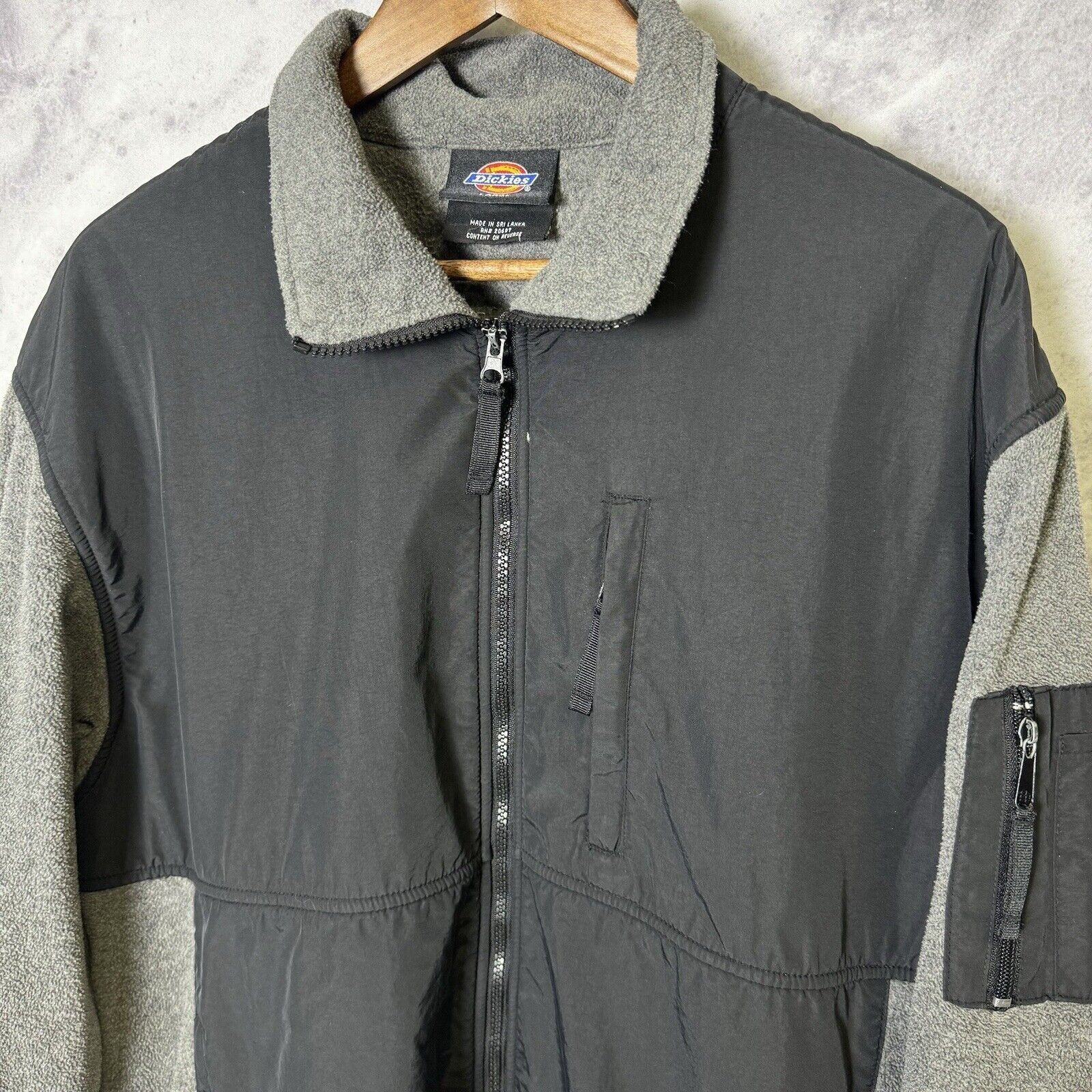 Dickies Dickies Soft Shell Fleece Jacket Mens Large Black Gray Full Size US L / EU 52-54 / 3 - 3 Thumbnail