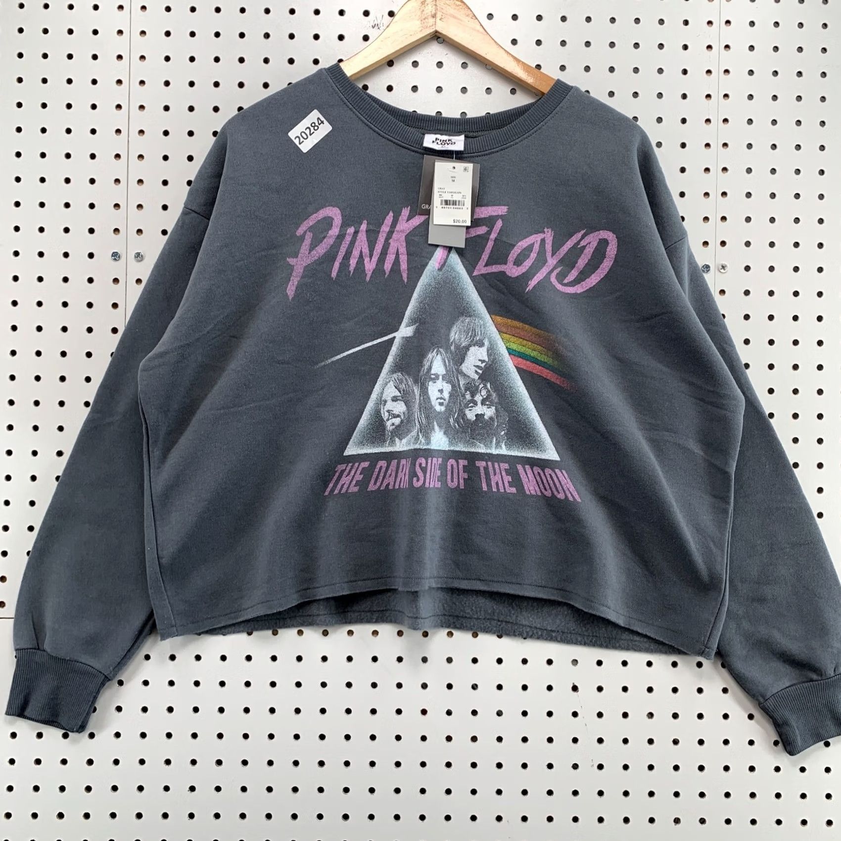 Vintage NEW Pink Floyd Crewneck Sweatshirt Gray Womens M Darkside Moon Music 27x21 Size M / US 6-8 / IT 42-44 - 5 Thumbnail