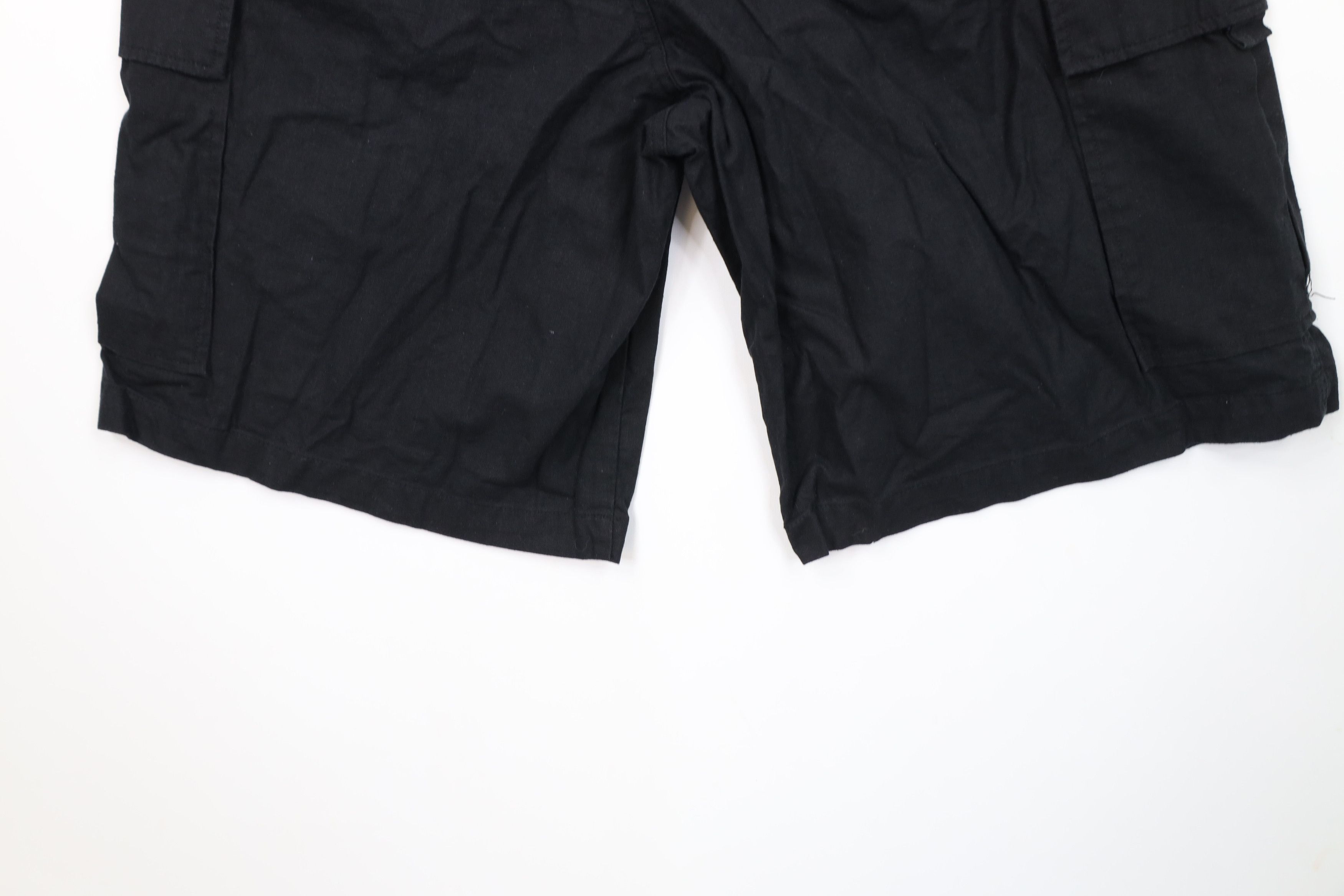 Vintage Vintage 90s Y2K Streetwear Blend Baggy Cargo Shorts Black Size US 36 / EU 52 - 10 Thumbnail