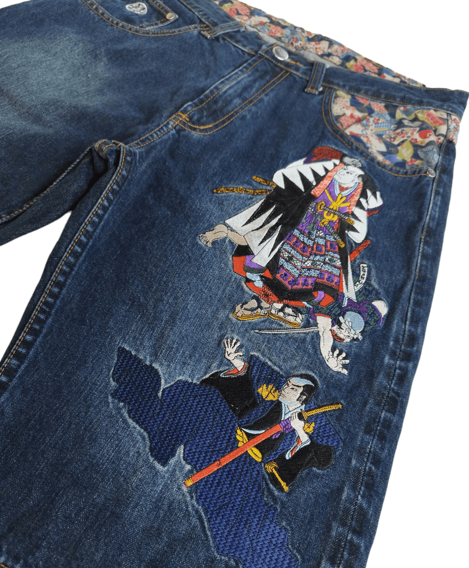 Japanese Brand Japanese Designed Yu-Raku-Cho & Rakusho Selvedge Baggy jeans Size US 33 - 3 Thumbnail