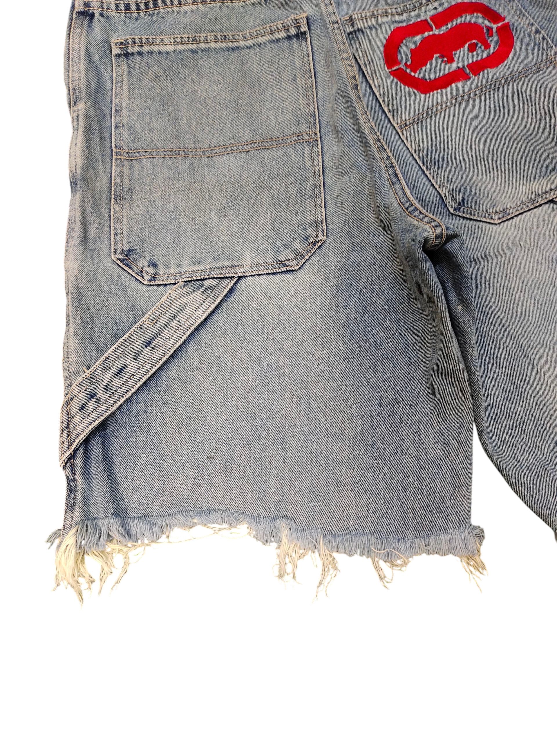 Ecko Unltd. Vintage Y2k Ecko Function Double Knee Carpenter Short Jeans Size US 29 - 5 Thumbnail