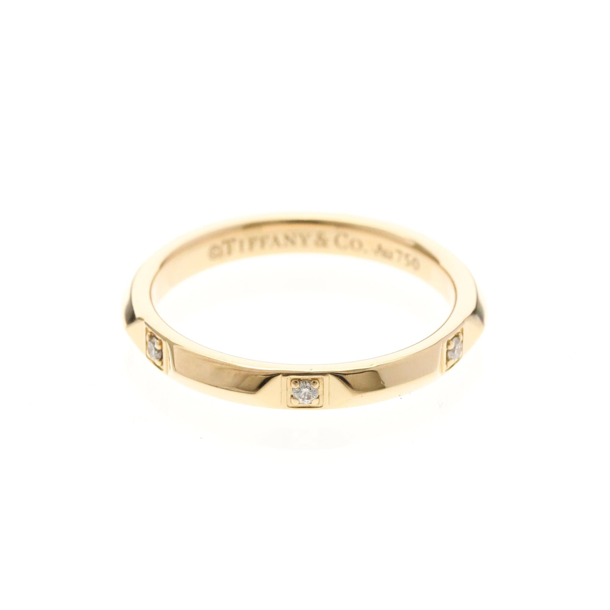 Tiffany & Co. Tiffany True Band Ring Diamond Pink Gold (18K) Fashion Diamond Band Ring Pink Gold Size ONE SIZE - 1 Thumbnail