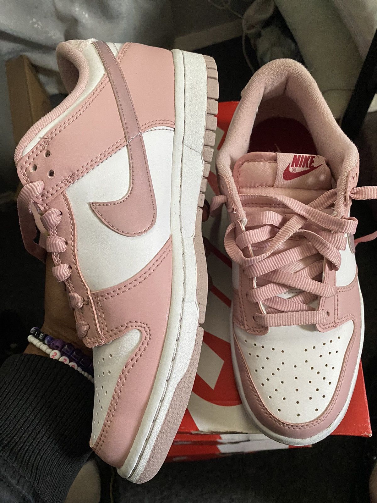 Nike Nike dunk low Pink Velvet Size US 7 / IT 37 - 7 Thumbnail