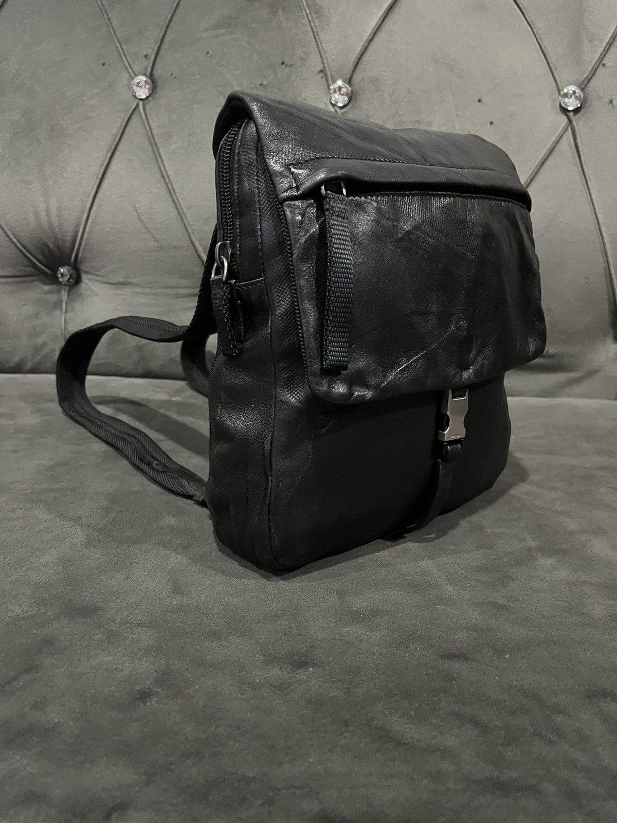 Leather × Prada Authentic PRADA Leather Backpack Size ONE SIZE - 3 Thumbnail