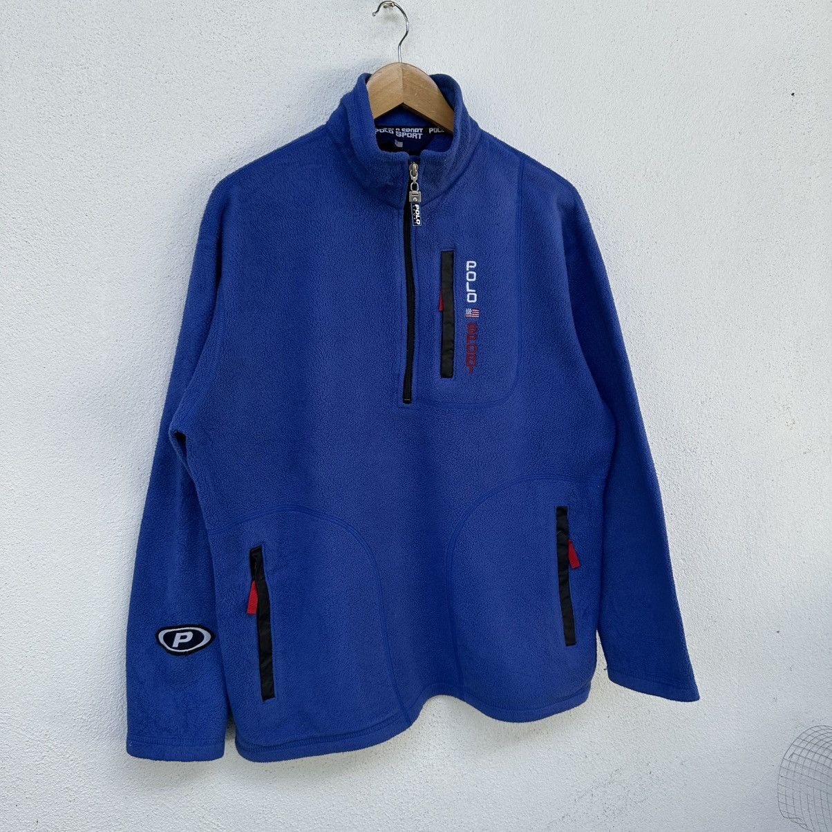 Polo Ralph Lauren Vintage Polo Ralph Lauren Polo Sport Fleece Half Zipper Size US L / EU 52-54 / 3 - 4 Thumbnail