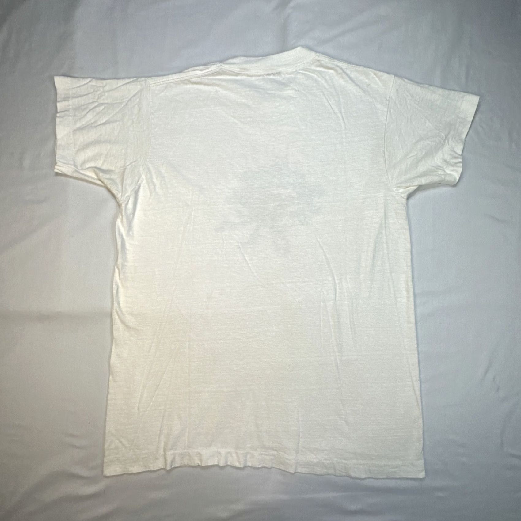 Vintage VINTAGE Grateful Dead T-Shirt Stanford 80s Single Stitch Band White Cotton L Mens Shirts Size US L / EU 52-54 / 3 - 8 Thumbnail