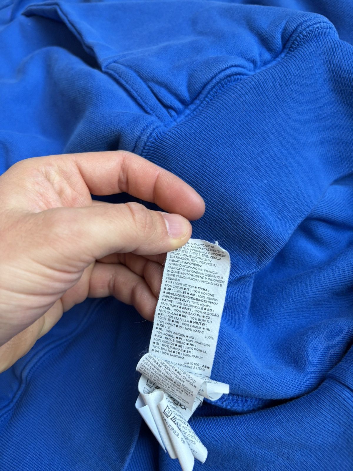 Gap × Yeezy Yeezy gap double layer blue hoodie sweatshirt boxy blank Size US S / EU 44-46 / 1 - 7 Thumbnail