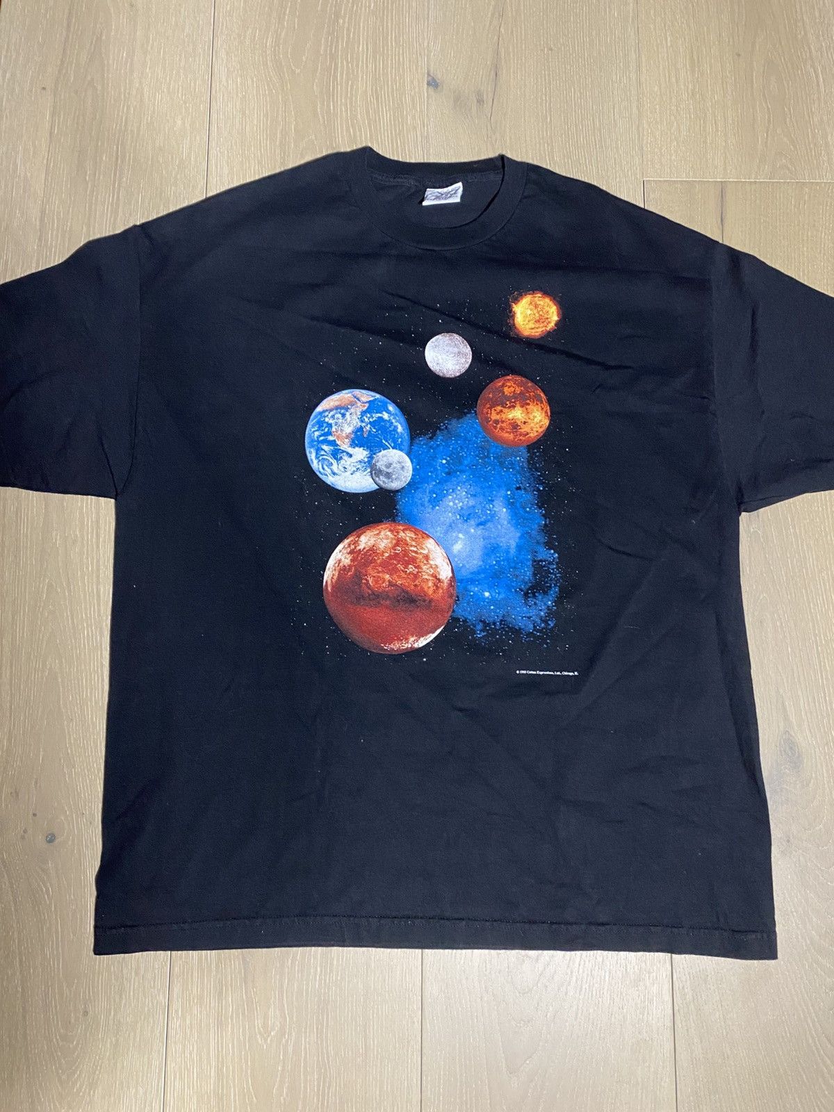 Vintage 1995 Cotton Expressions Galaxy Tee Size US XXL / EU 58 / 5 - 1 Thumbnail