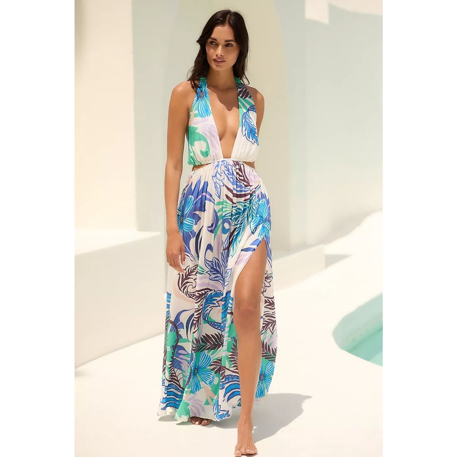 vineet bahl eyelet halter dress Anthropologie Vineet Bahl Eyelet Halter Dress by Anthropologie NWT