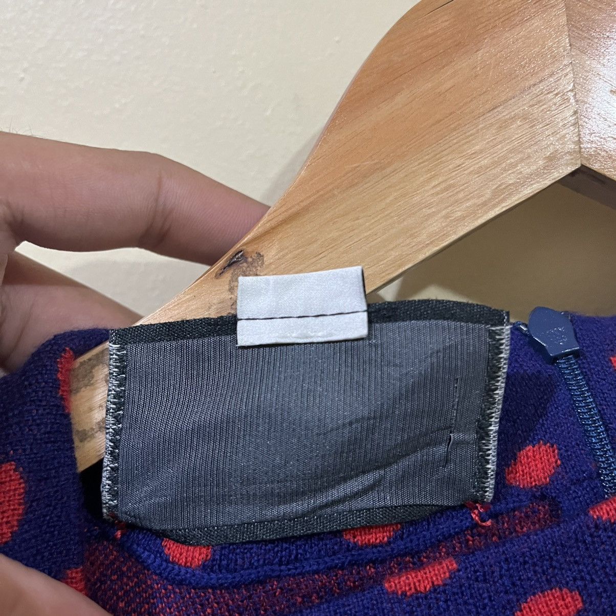Gucci GUCCI POLKA DOT AND DOUBLE G WOOL DRESS IN BLUE Size M / US 6-8 / IT 42-44 - 12 Thumbnail