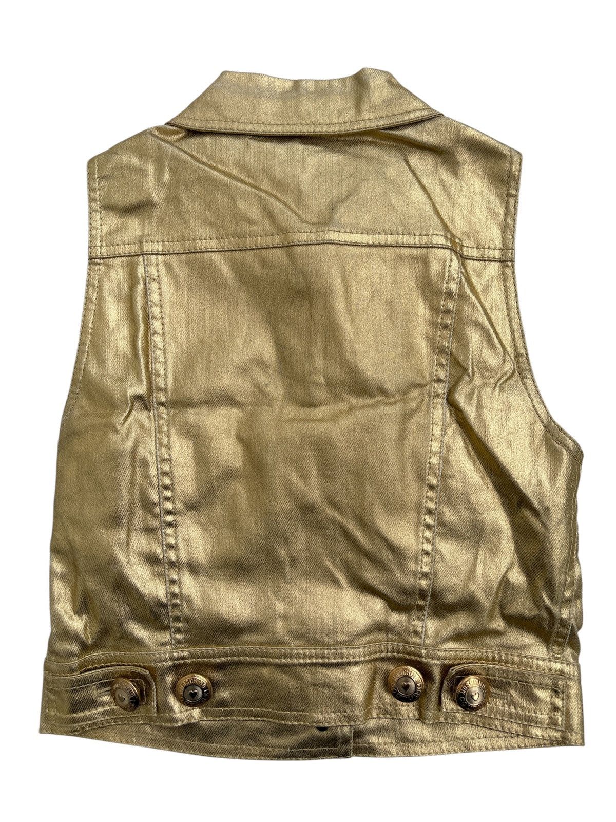 Jeremy Scott SS15 Moschino era Runway Gold Vest Size S / US 4 / IT 40 - 3 Thumbnail