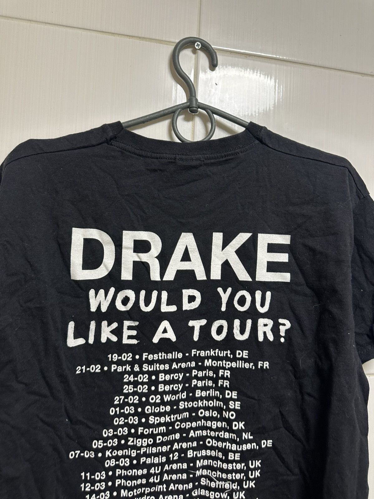 Drake × Vintage Drake “Would You Like A Tour” 2014 Tour T-Shirt Europe Size US M / EU 48-50 / 2 - 5 Thumbnail