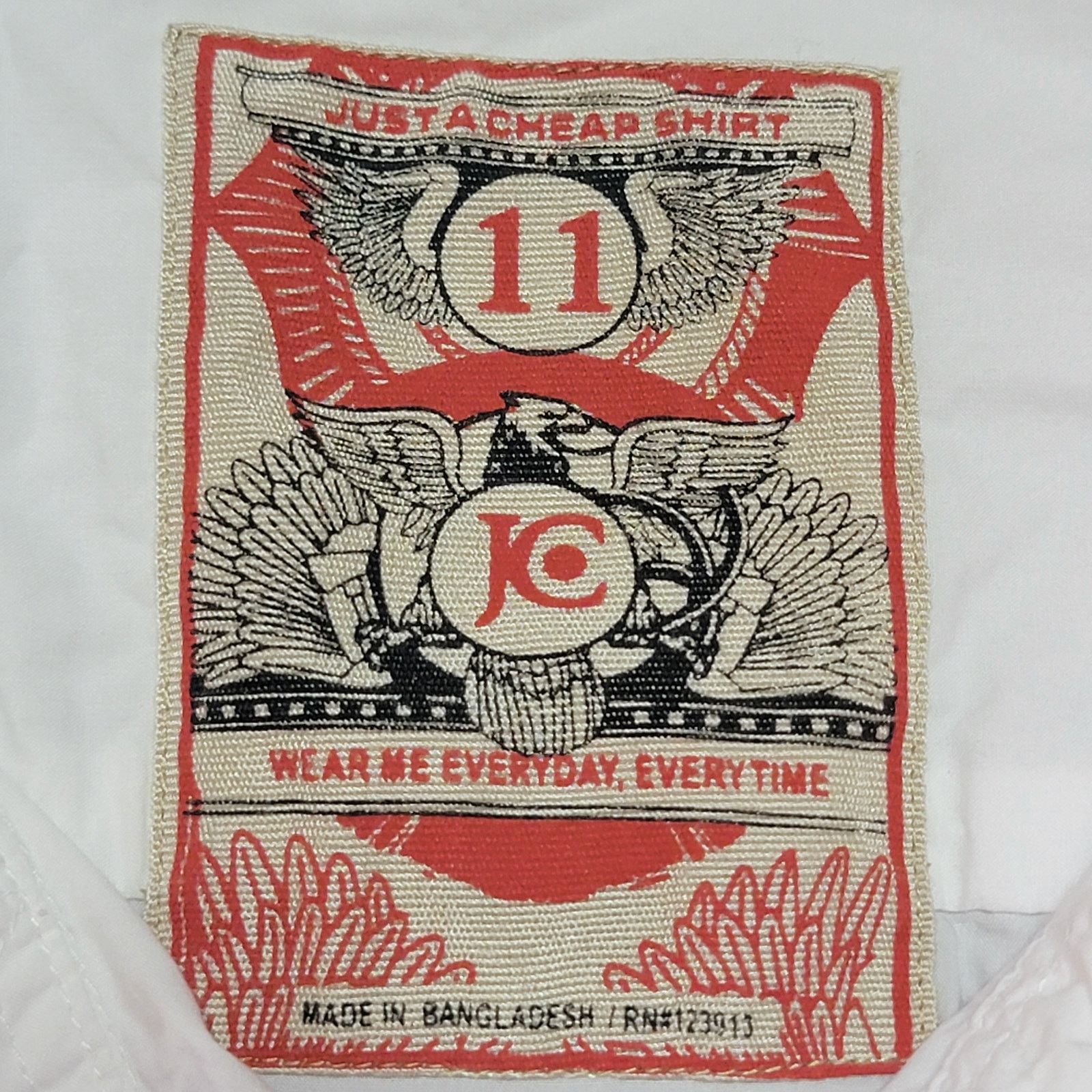 Other Just A Cheap Shirt White Full Button w/ Patches - Size XXL* Size US XXL / EU 58 / 5 - 4 Thumbnail