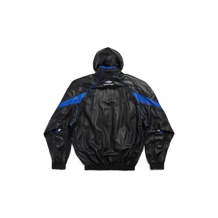 Balenciaga o1srvl11e0226 3B Sports Icon Tracksuit Jacket in Black Size US XXL / EU 58 / 5 - 2 Thumbnail