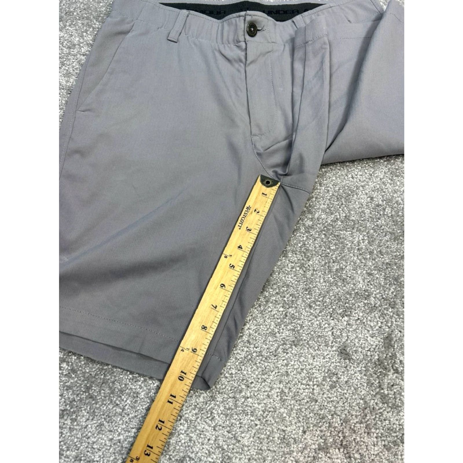 Under Armour Under Armour Heatgear Chino Shorts Mens 32 Gray Mid Rise Performance Athleisure Size US 32 / EU 48 - 5 Thumbnail