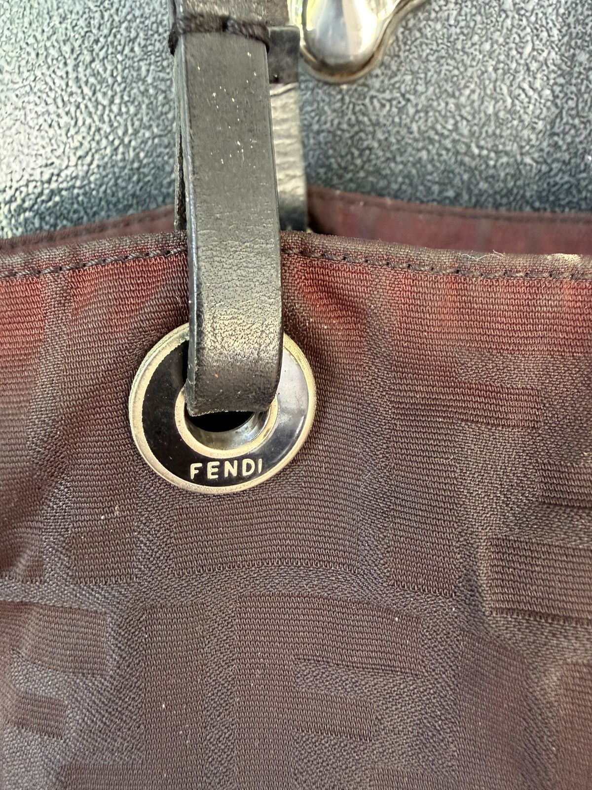 Fendi Authentic Fendi Zucca Monogram Black Tote Bag Size ONE SIZE - 21 Thumbnail