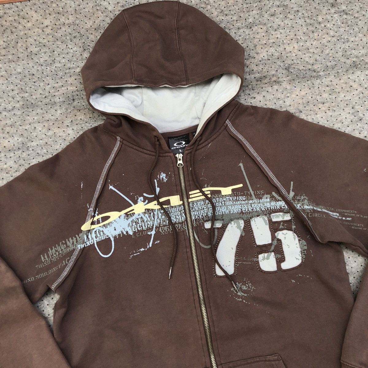 Oakley × Vintage Vintage y2k Oakley Zipp Hoodie Size US L / EU 52-54 / 3 - 6 Thumbnail