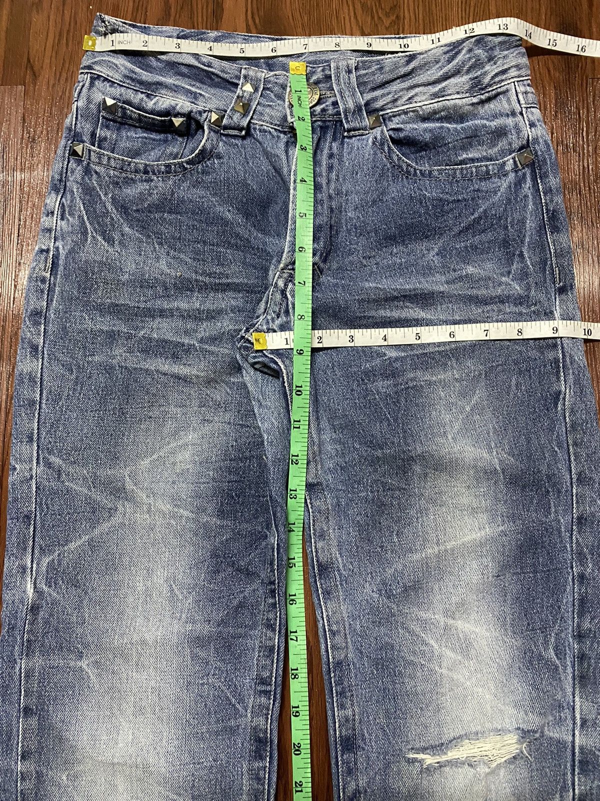 Japanese Brand Vintage Japanese Brands Thunder Distressed Denim Jeans Size US 27 - 19 Thumbnail