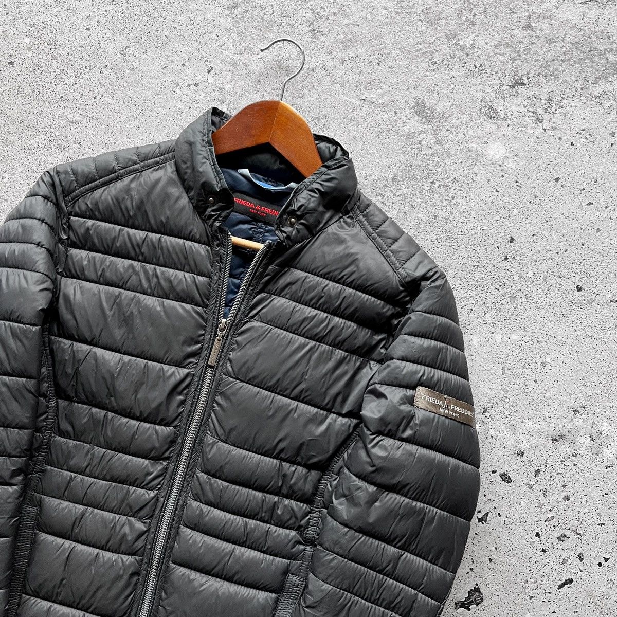 Designer × Other Frieda & Freddies New York Womens Gray Padded Quilted Jacket Size M / US 6-8 / IT 42-44 - 6 Thumbnail