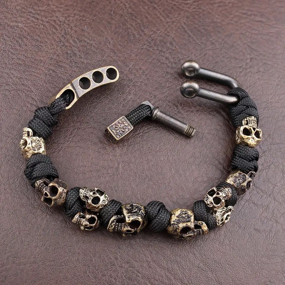 Vintage Adjustable Skeleton Bangles Amulet Bracelets Size ONE SIZE - 4 Thumbnail