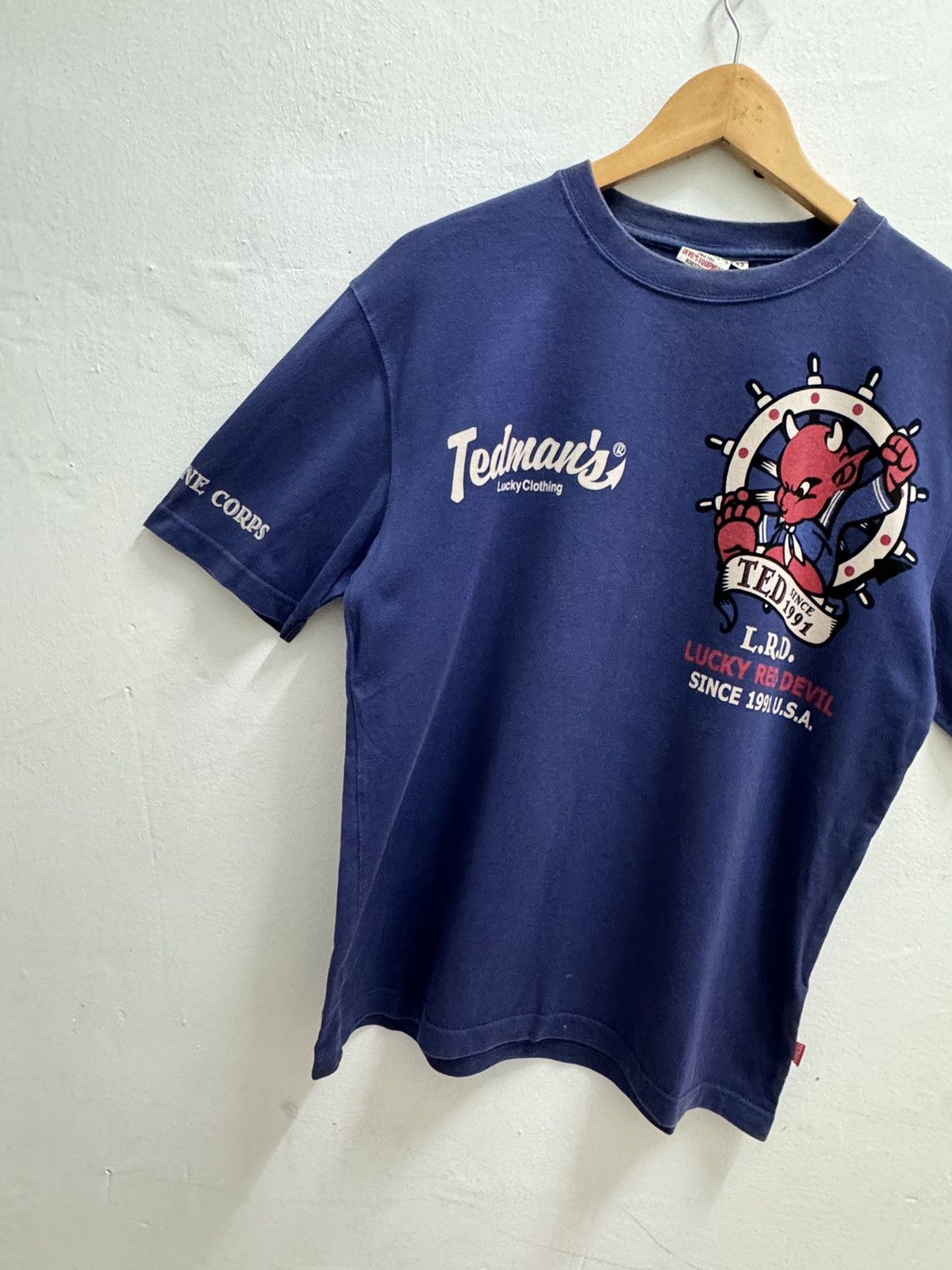 Tedman Vintage Tedman Sailor Teddy Lucky Red Devils Tee Size US M / EU 48-50 / 2 - 6 Thumbnail