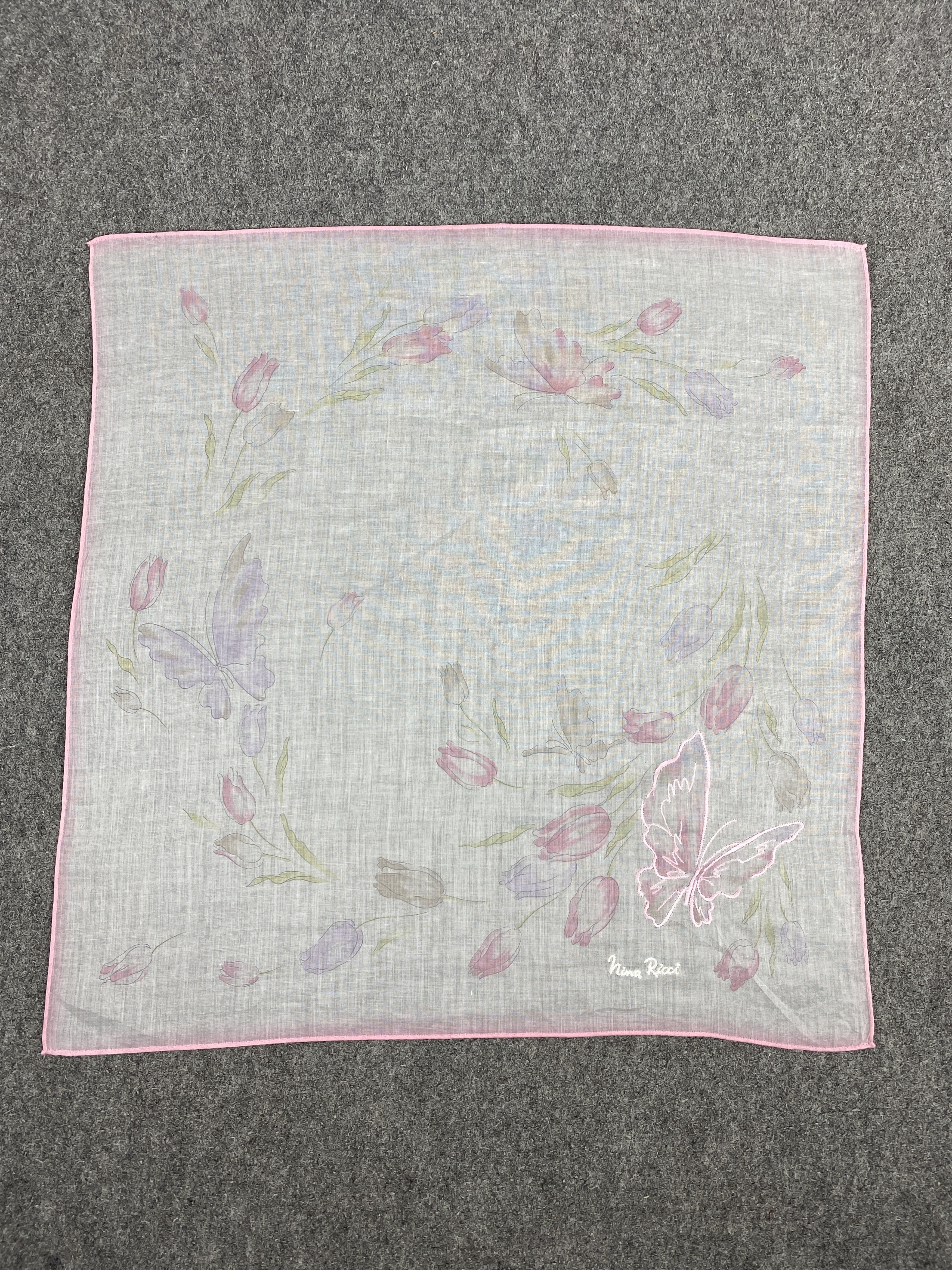 Other Vintage Nina Ricci Handkerchief Neckerchief KT0290 Size ONE SIZE - 4 Thumbnail