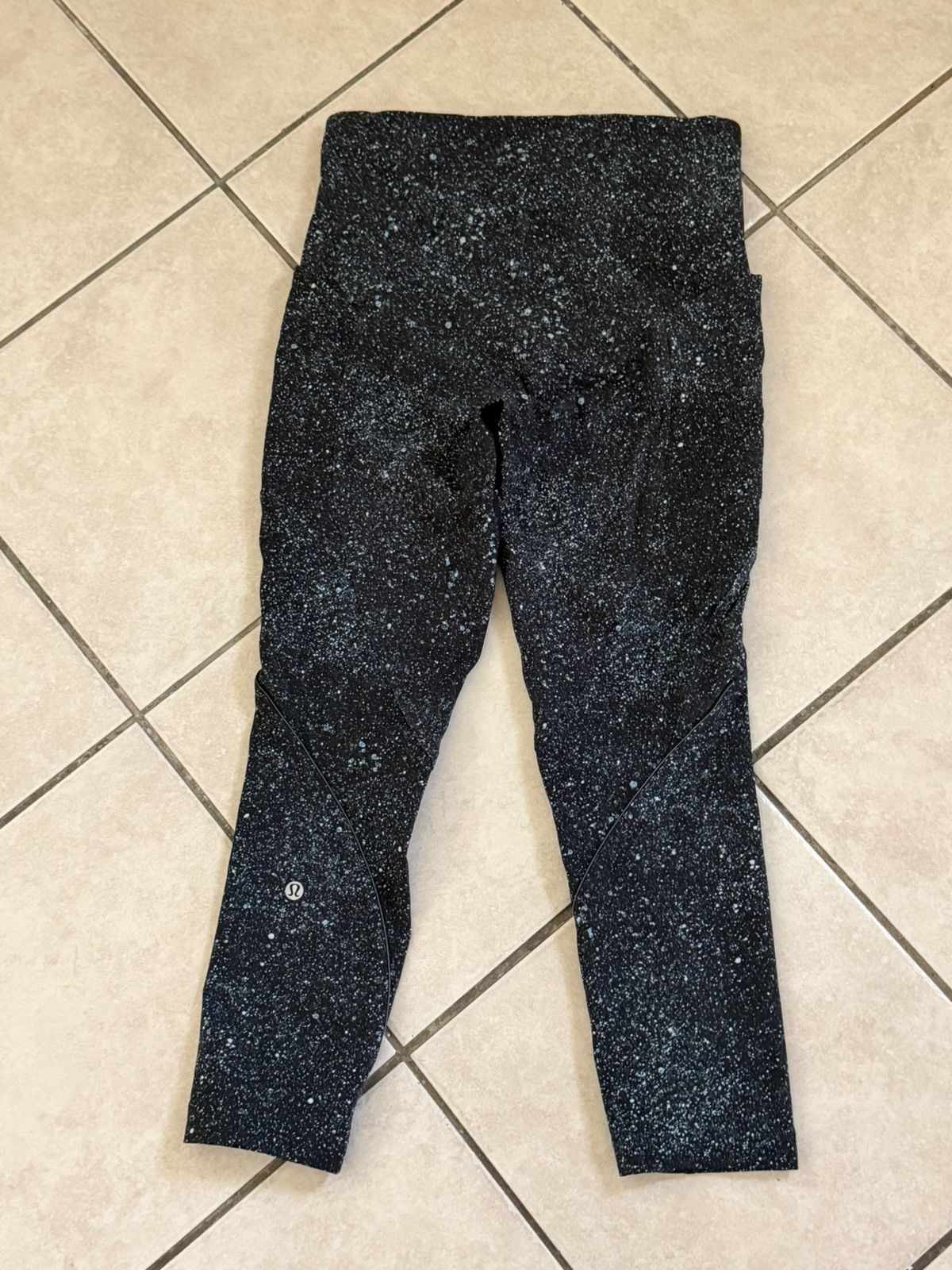 Lululemon LULULEMON LEAD THE PACK CROP 22” POCKETS BLACK BLUE SIZE 6 Size 28" / US 6 / IT 42 - 5 Thumbnail