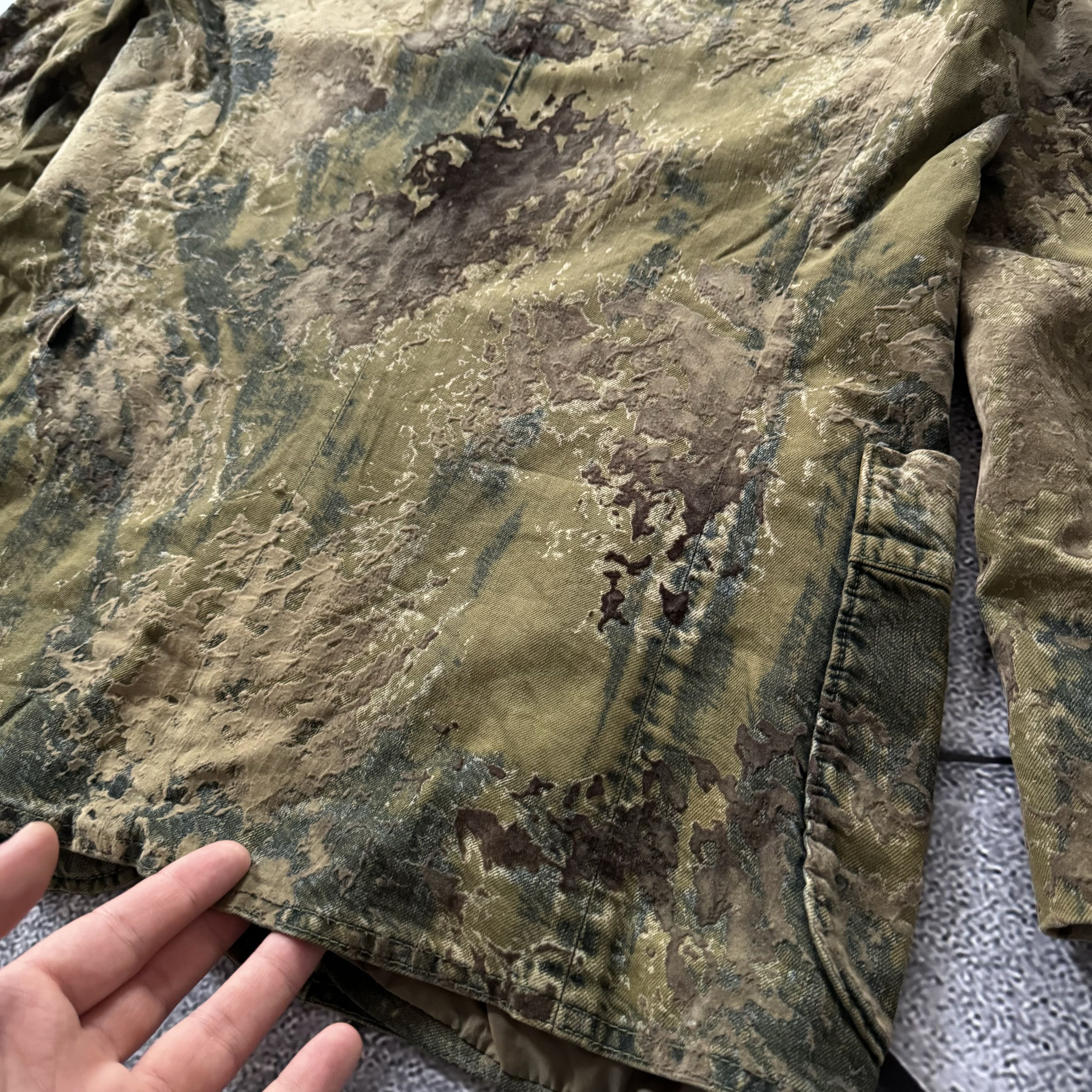 Jean Paul Gaultier × Vintage JEAN PAUL GAULTIER ARCHIVE CAMO SUEDE BLAZER VINTAGE JACKET Size US M / EU 48-50 / 2 - 8 Thumbnail