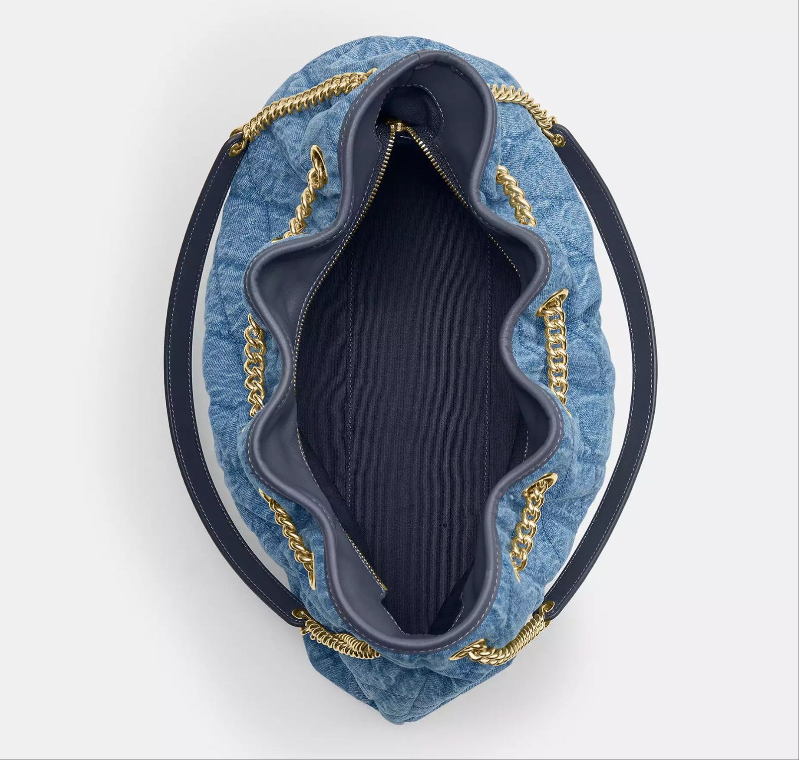 Coach Evelyn Shoulder Bag In Regenerative Cotton With Quilting Size ONE SIZE - 10 Thumbnail