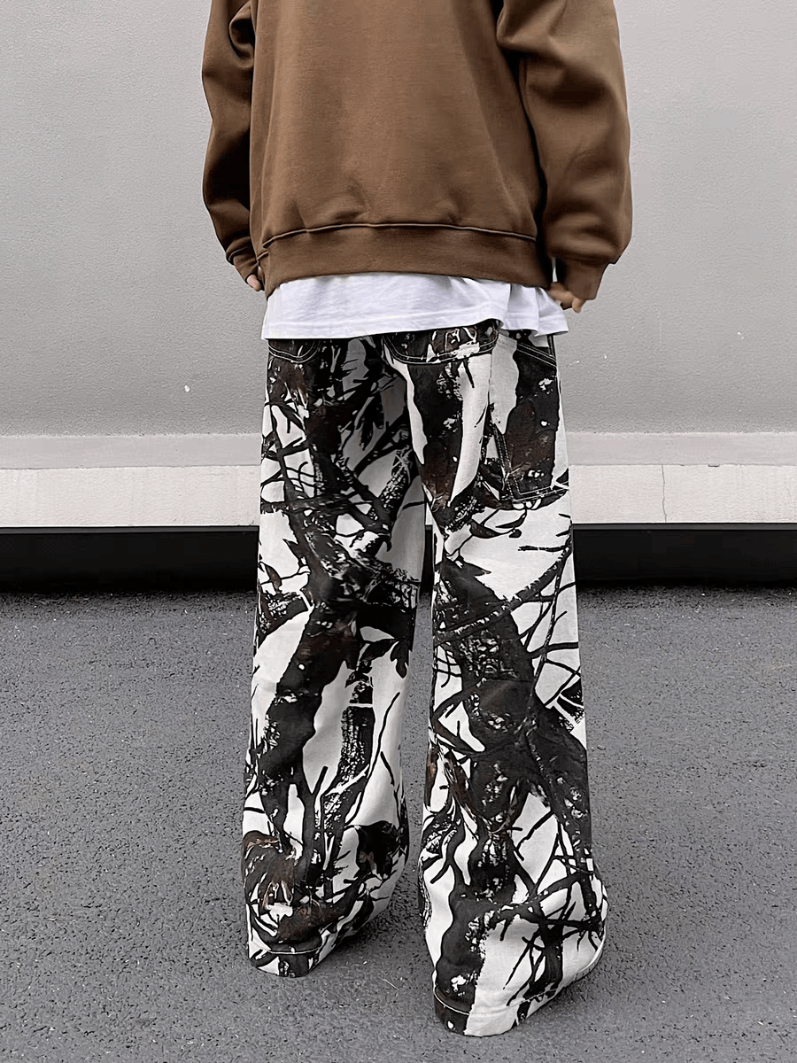 Camouflage High Street Vintage Casual Pants