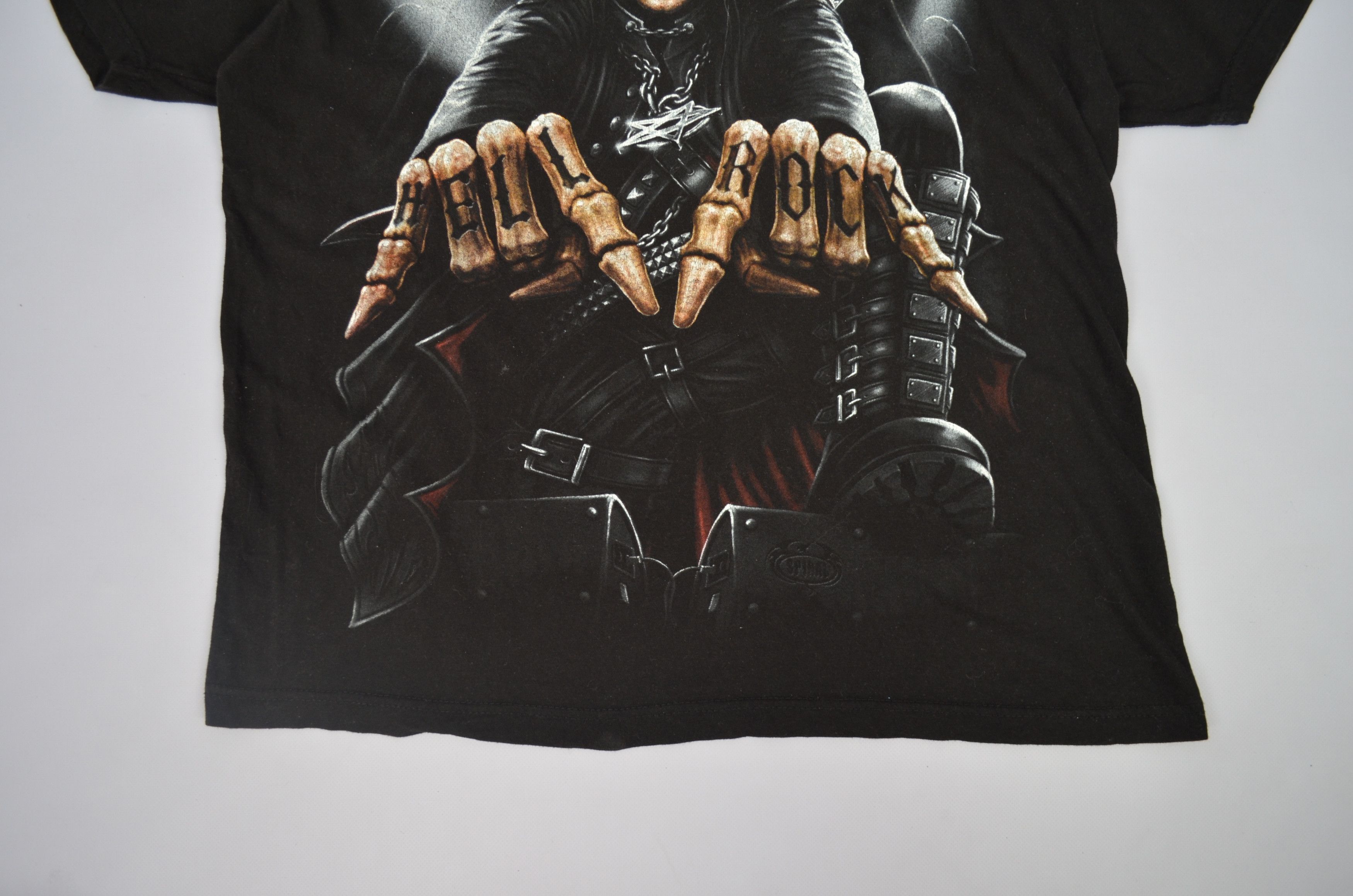 Vintage Spiral Hell Rock Skull Print t-shirt Size XL Vintage Size US XL / EU 56 / 4 - 3 Thumbnail