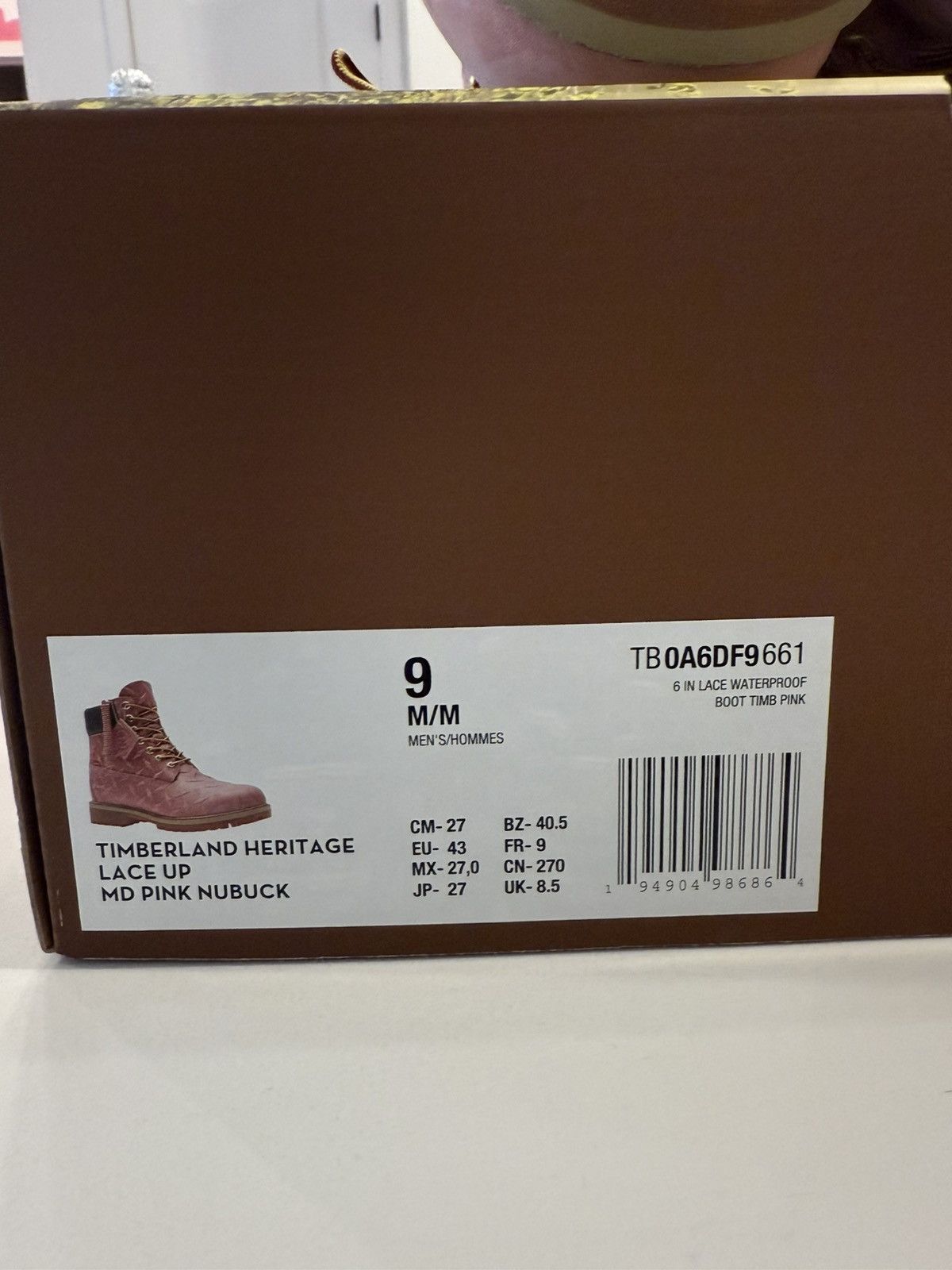 Supreme × Timberland Supreme Timberland 6” Pink Diamond Plate Size US 9 / EU 42 - 8 Thumbnail