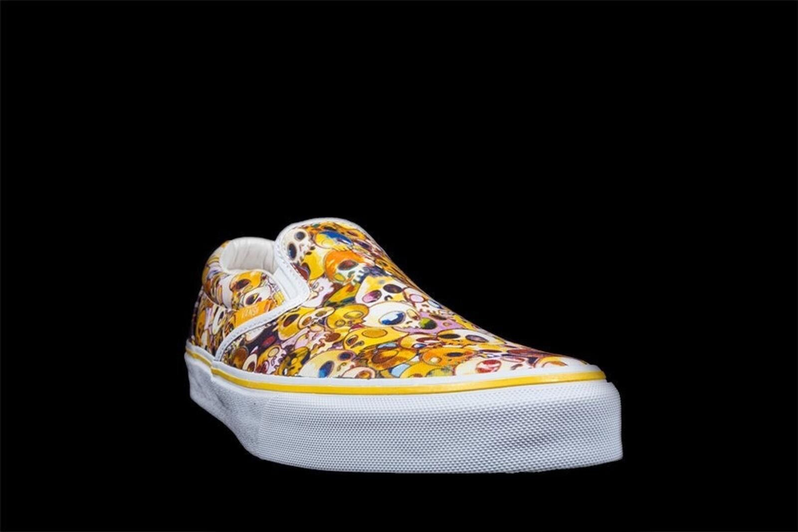 Vans Vans Classic Slip-On LX x Takashi Murakami Yellow Skull Size US 5.5 / EU 38 - 6 Thumbnail