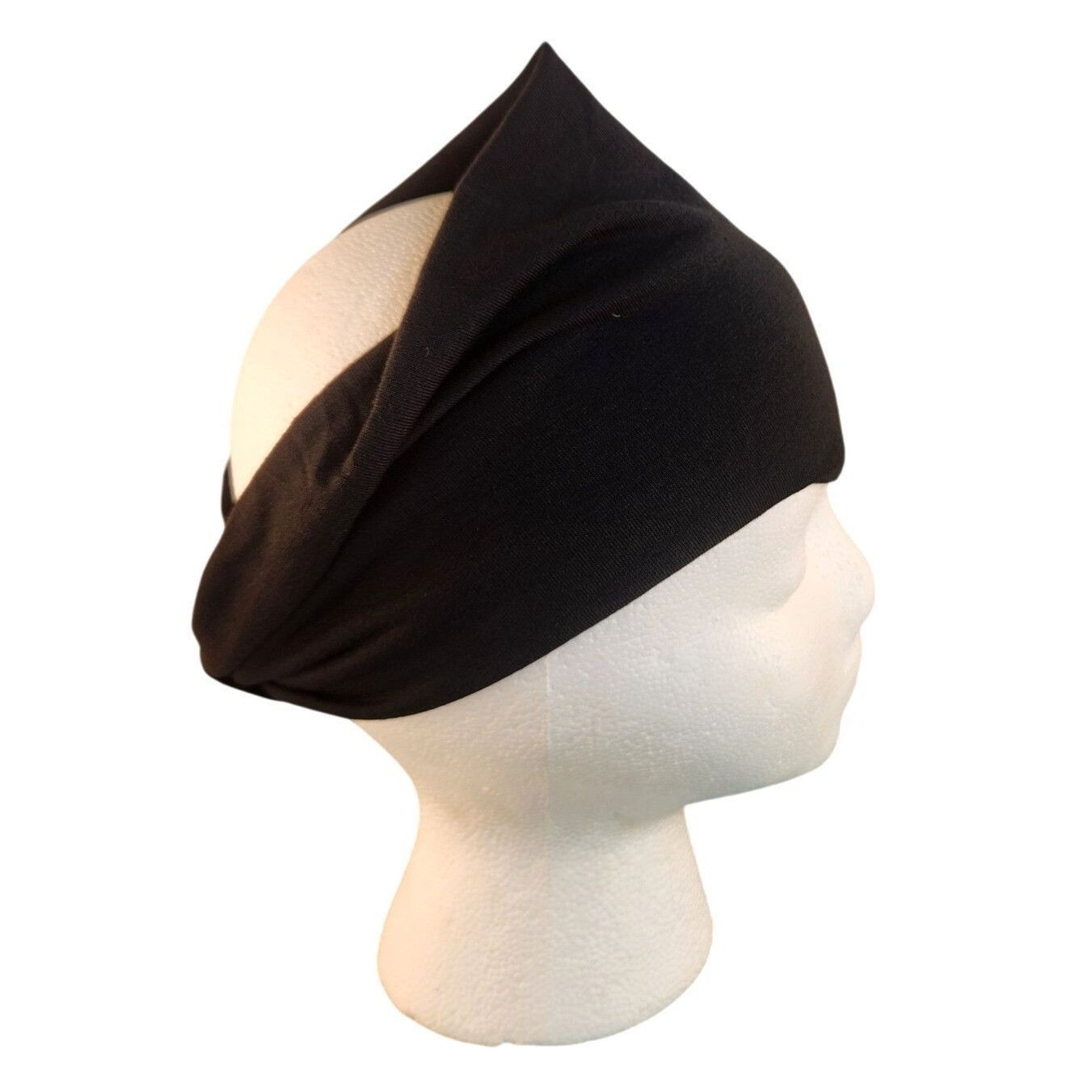 Other Black Knit Headwrap Hairband Soft Stretchy Headband Fabric U Size ONE SIZE - 1 Thumbnail