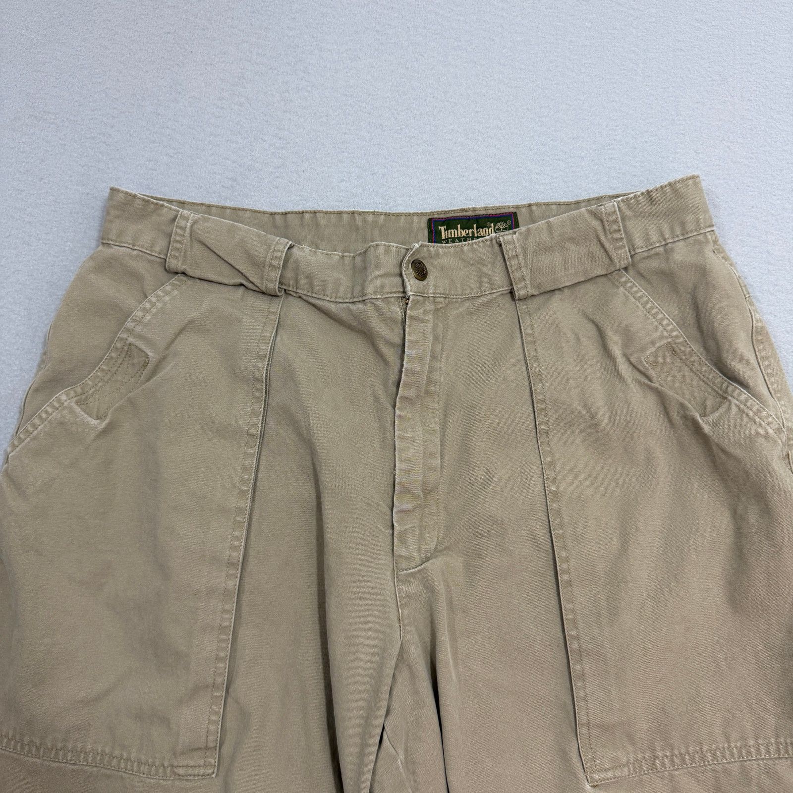 Timberland Vintage Timberland Cargo Shorts Men's 36 Khaki 9" Inseam Size US 36 / EU 52 - 3 Thumbnail