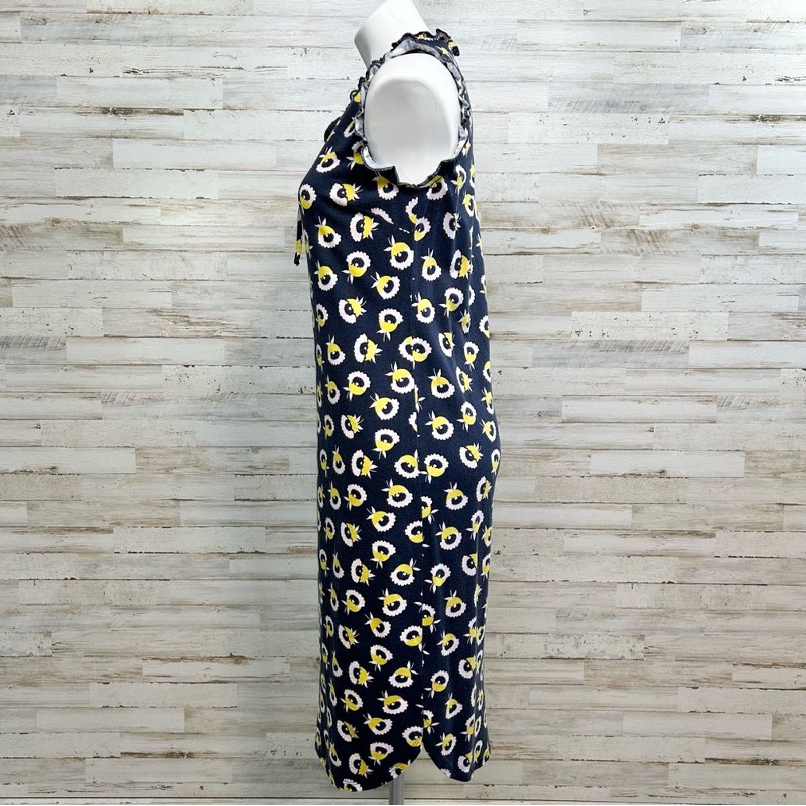 Boden Boden Lois Knit Sleeveless Floral Dress Size 6 Navy Yellow Size M / US 6-8 / IT 42-44 - 5 Thumbnail